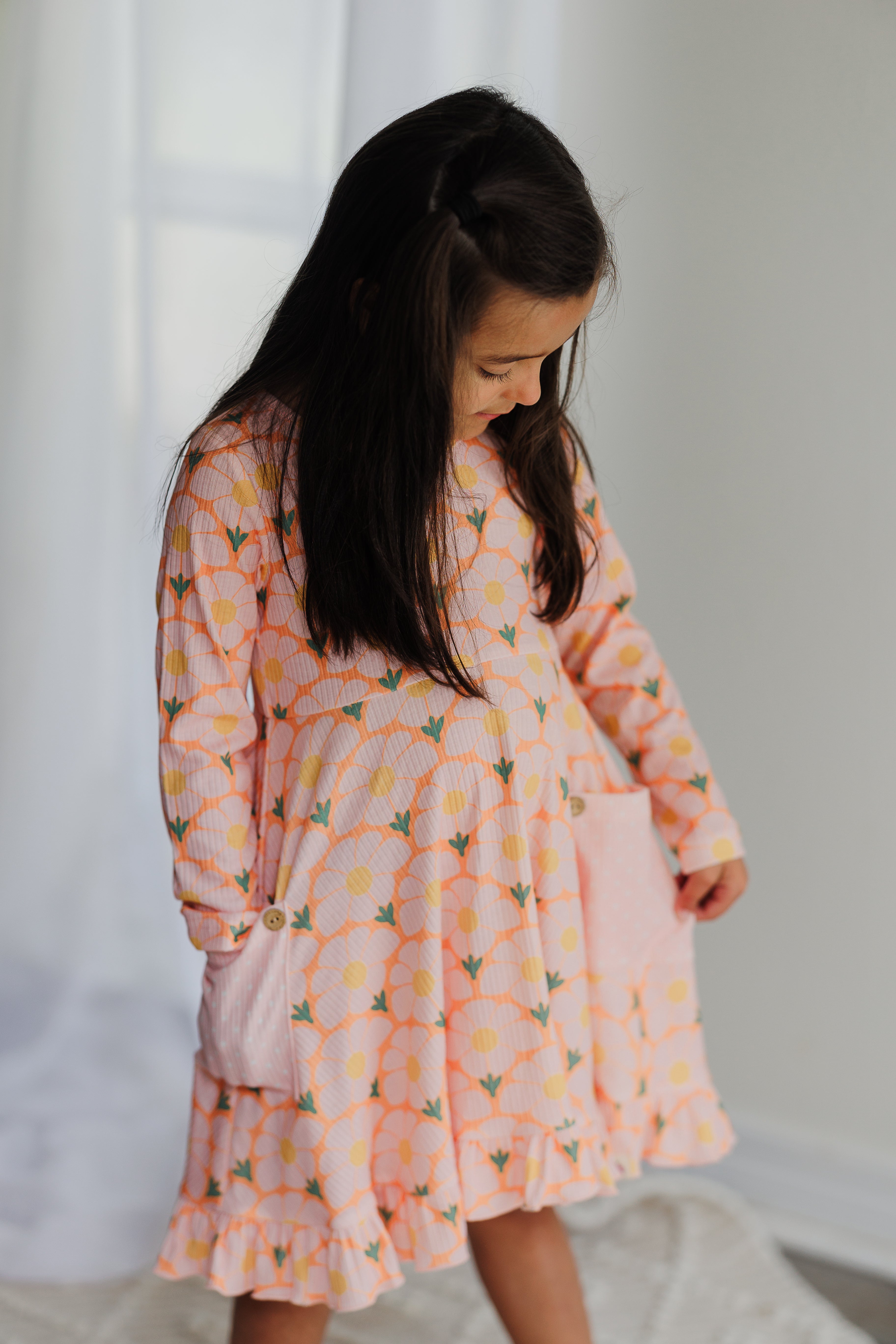 Elara Knit Dress - Flower Era