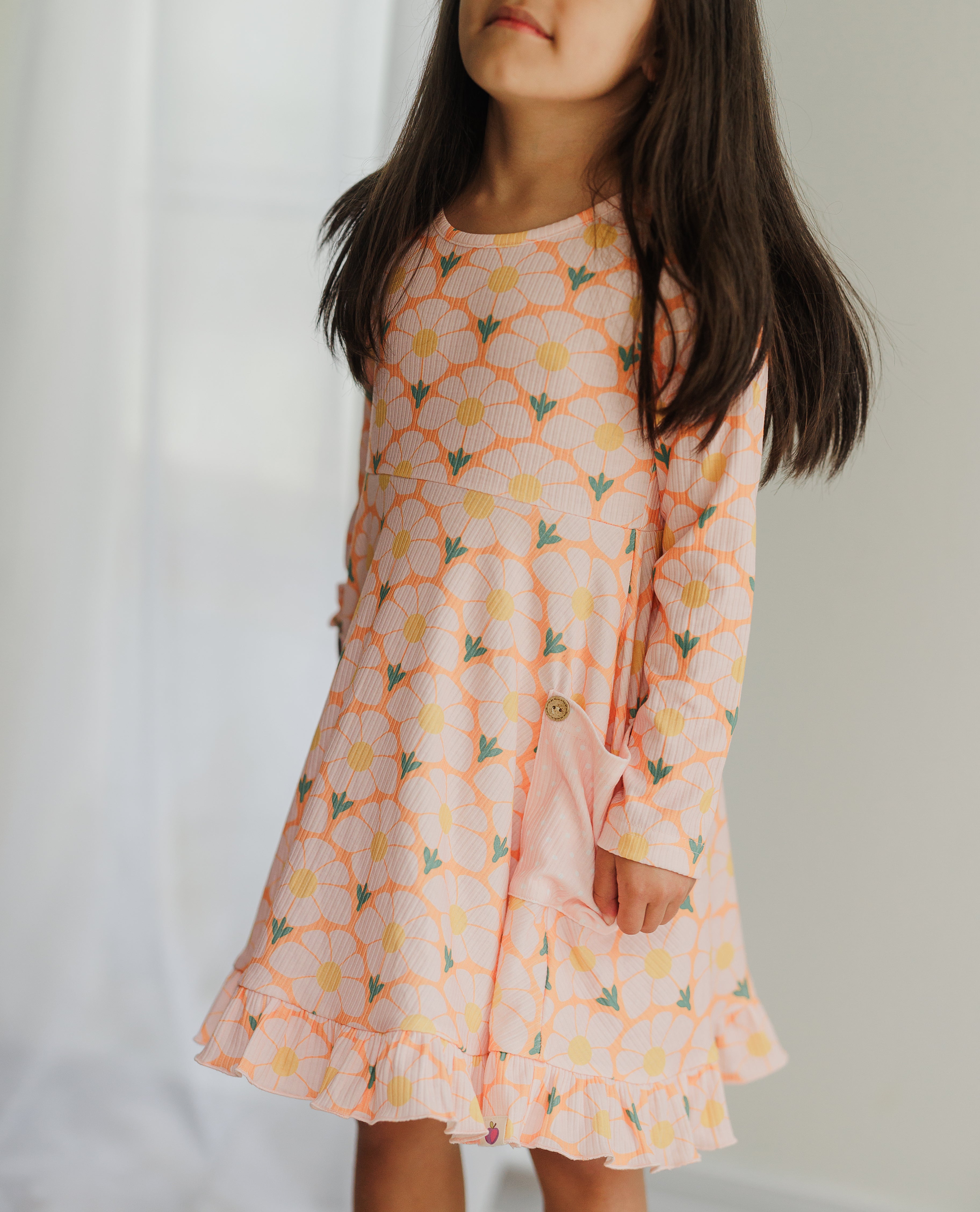 Elara Knit Dress - Flower Era