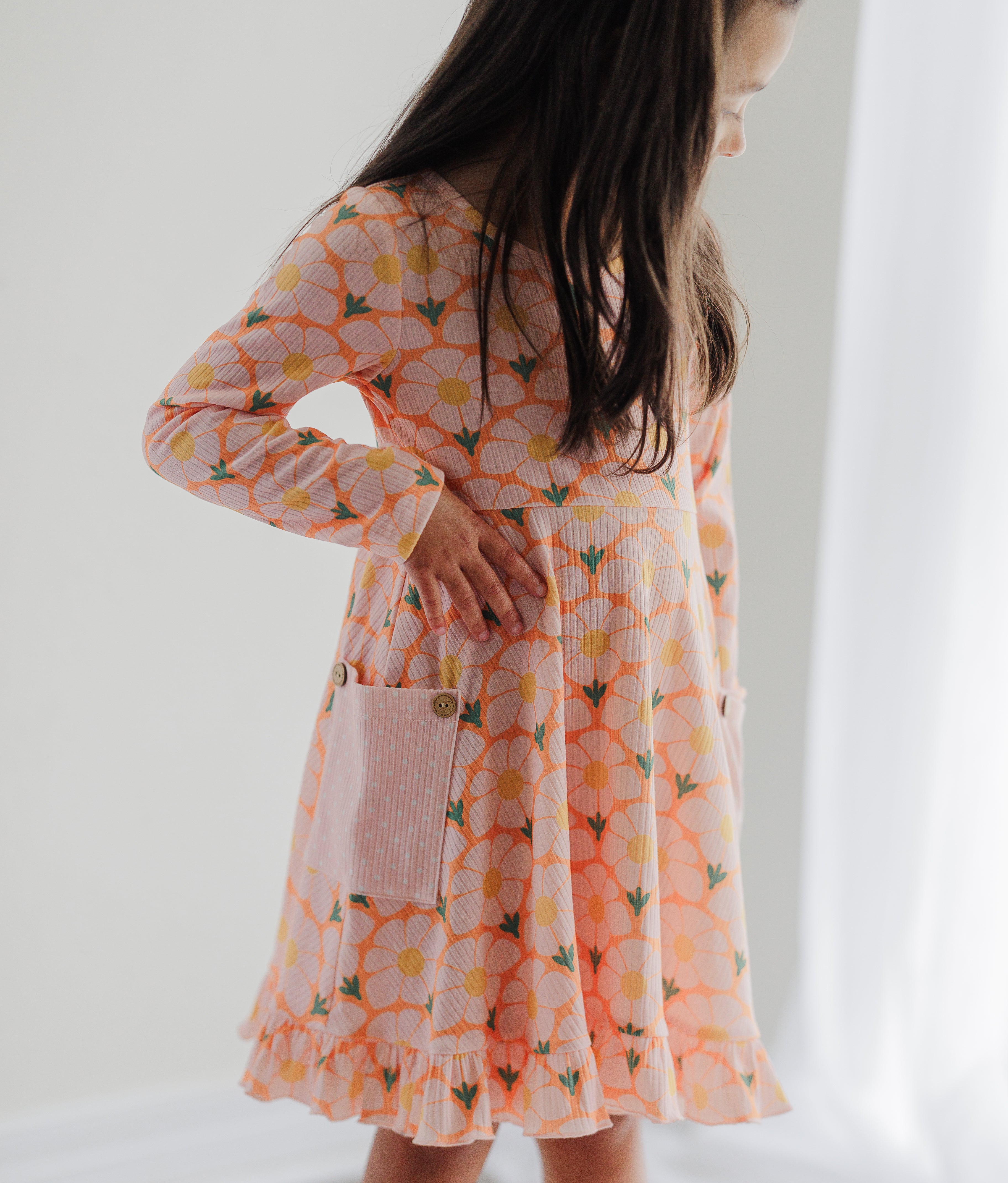 Elara Knit Dress - Flower Era