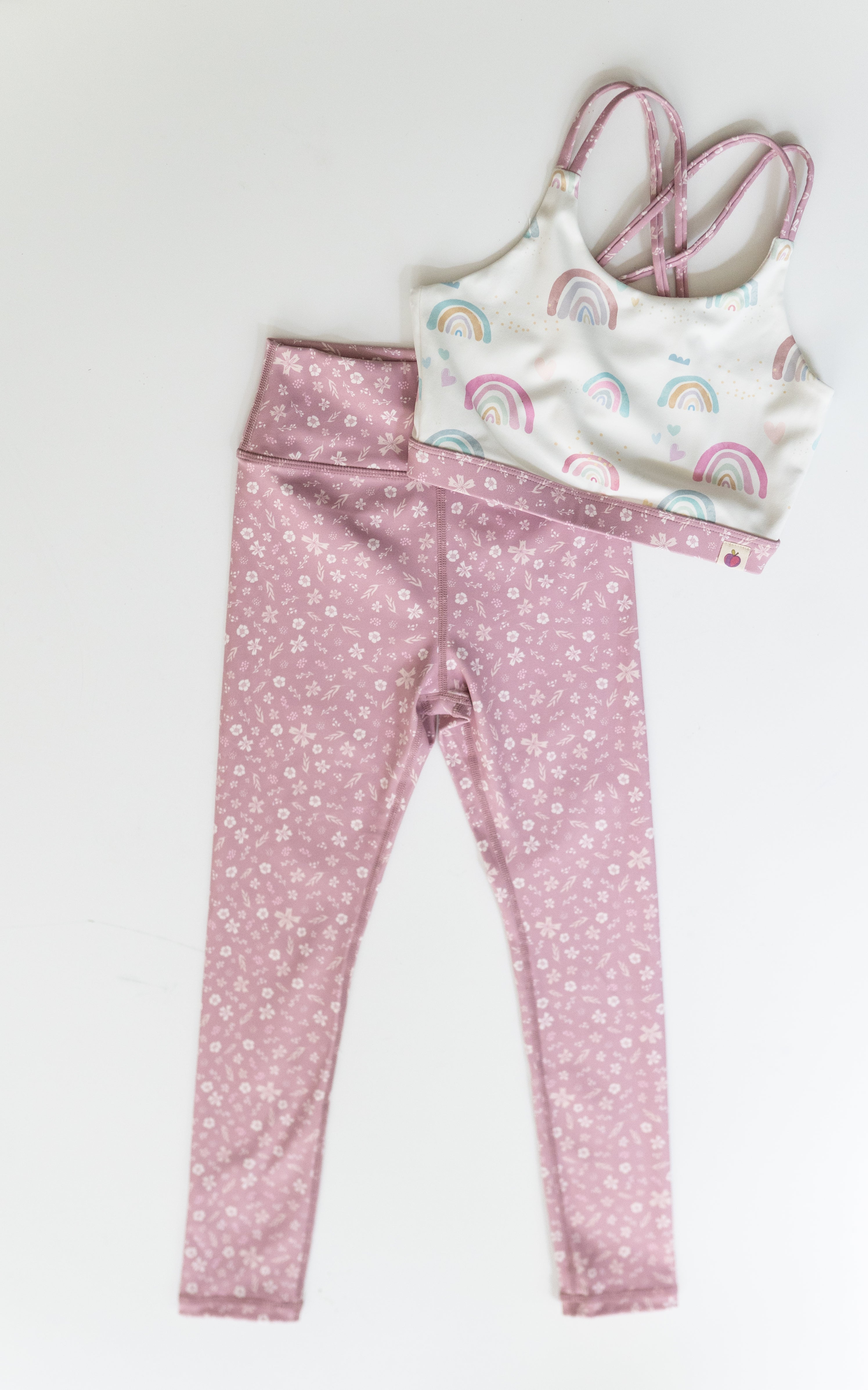 Active Crop Top - Over the Rainbow (Runs Small)