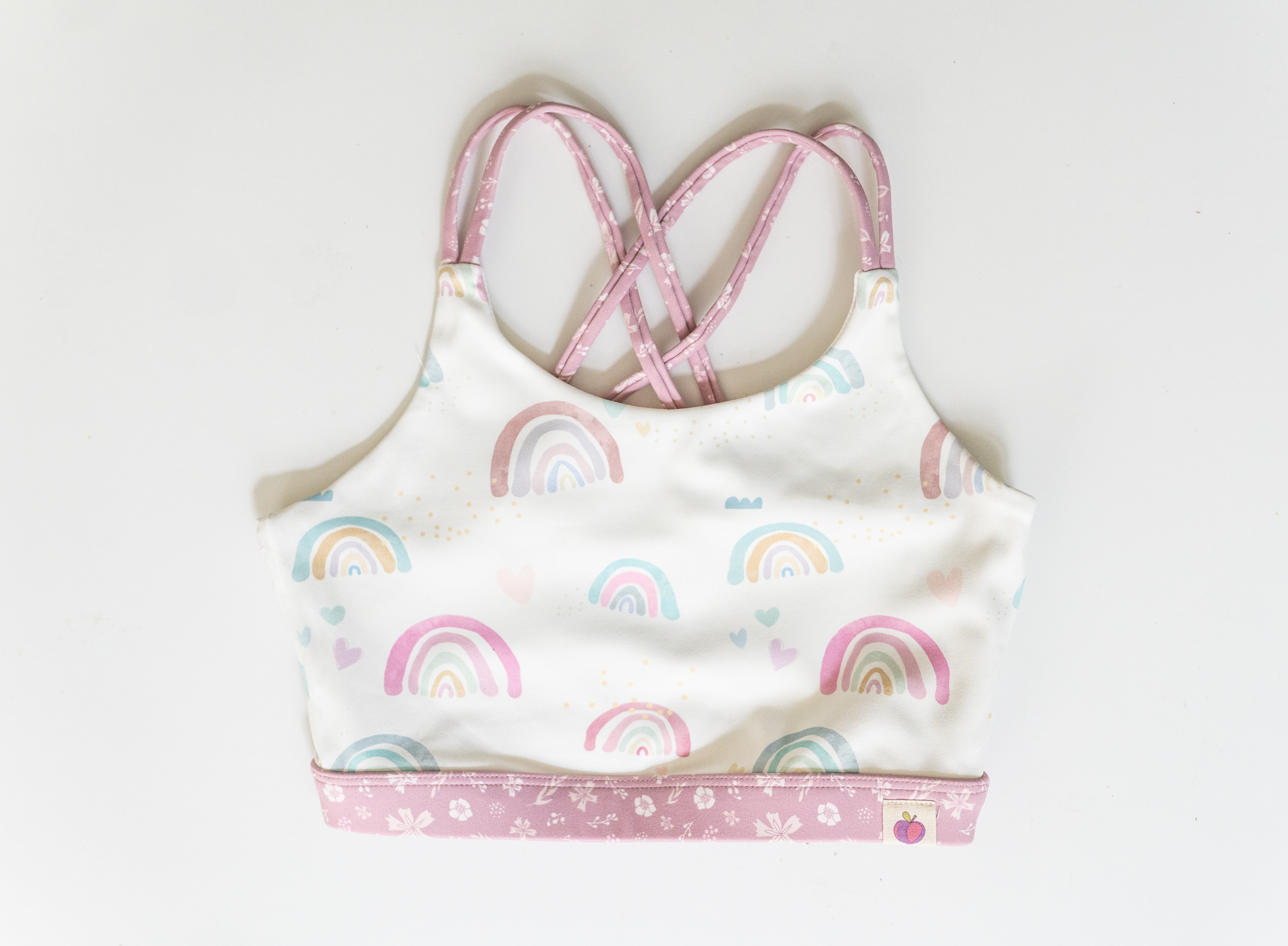 Active Crop Top - Over the Rainbow (Runs Small)