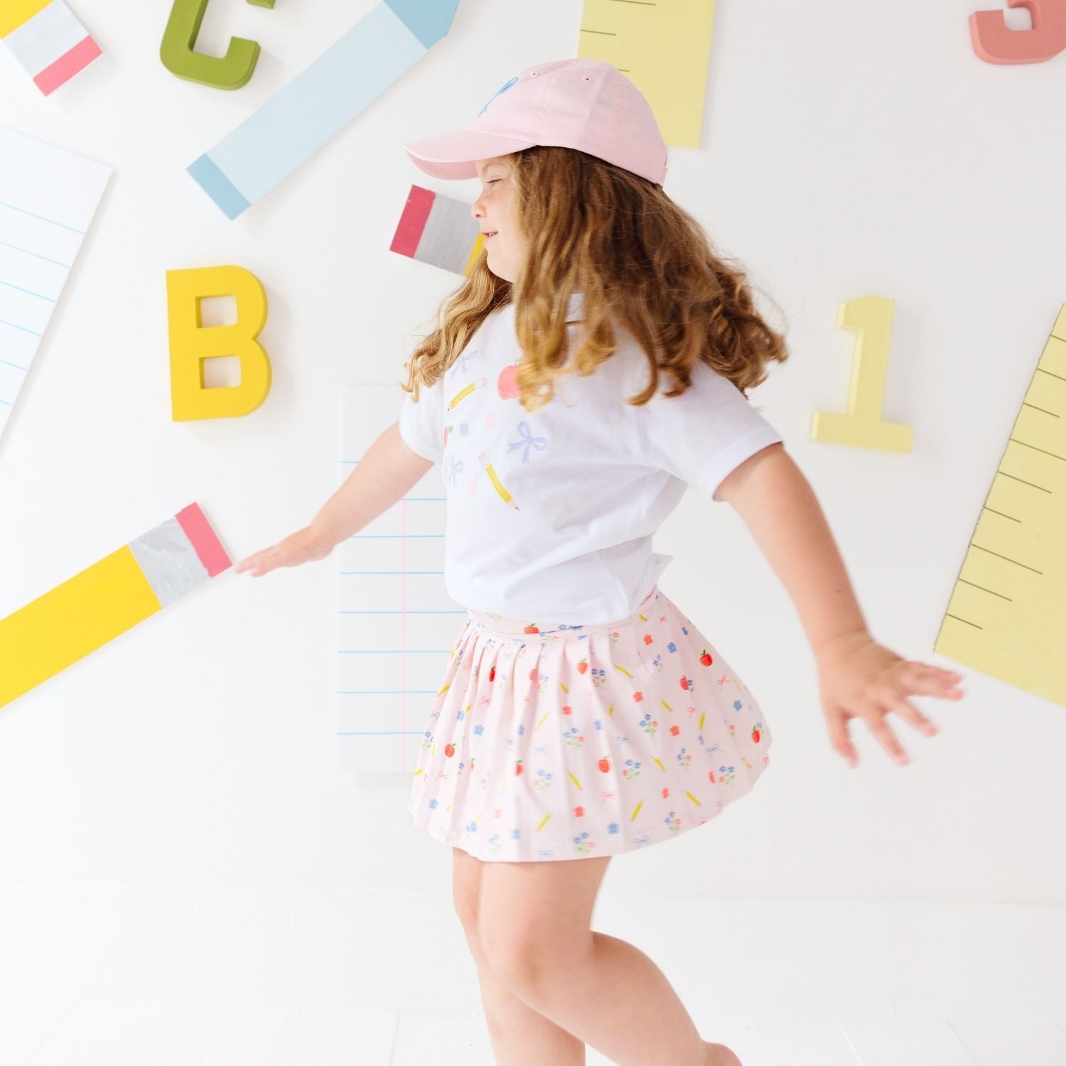 Sweet Wink Hat - Blue Bow Patch