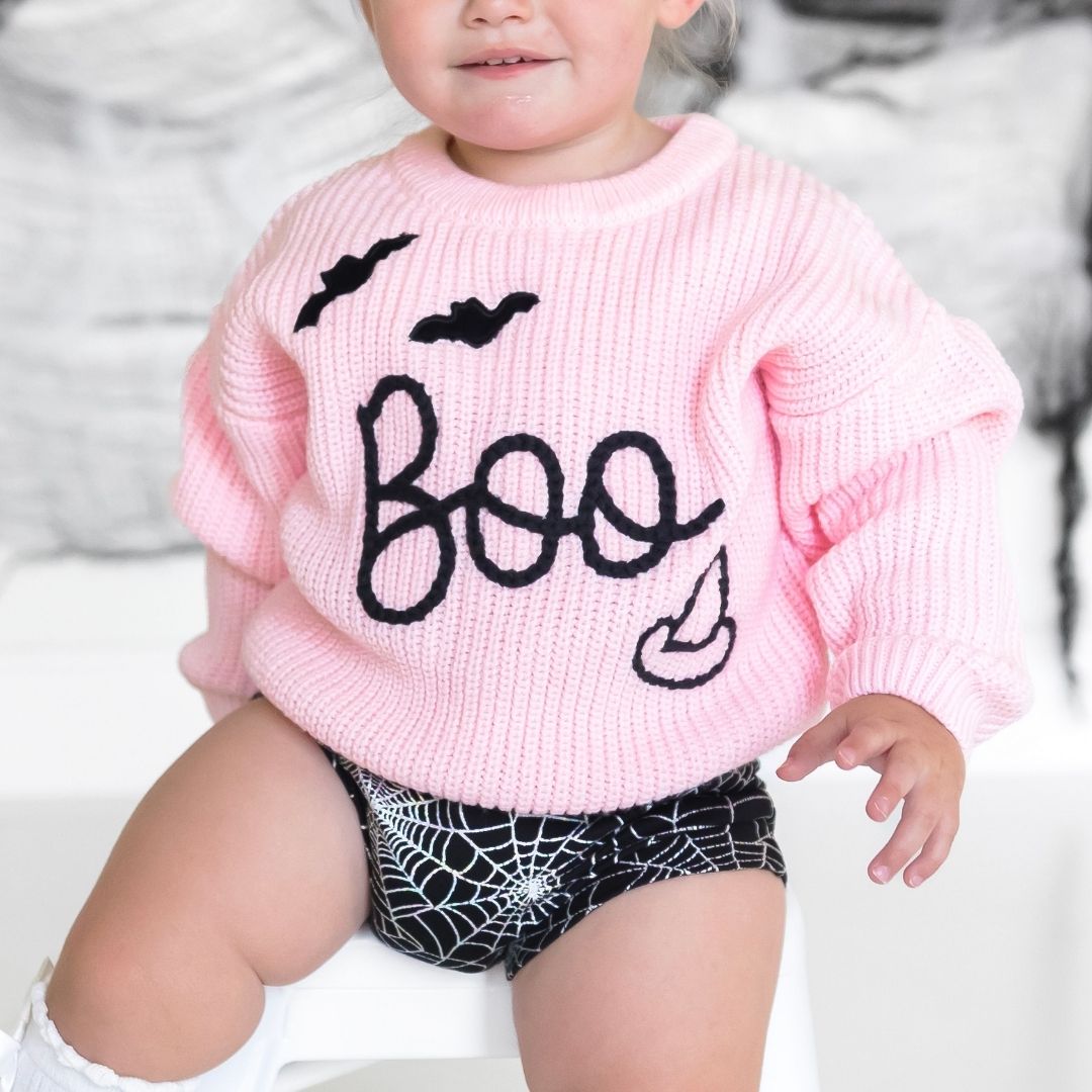 Sweet Wink Sweater - Boo Bat Knit