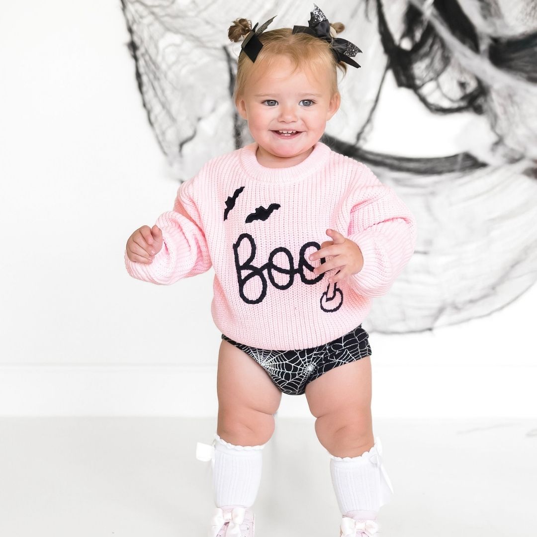 Sweet Wink Sweater - Boo Bat Knit