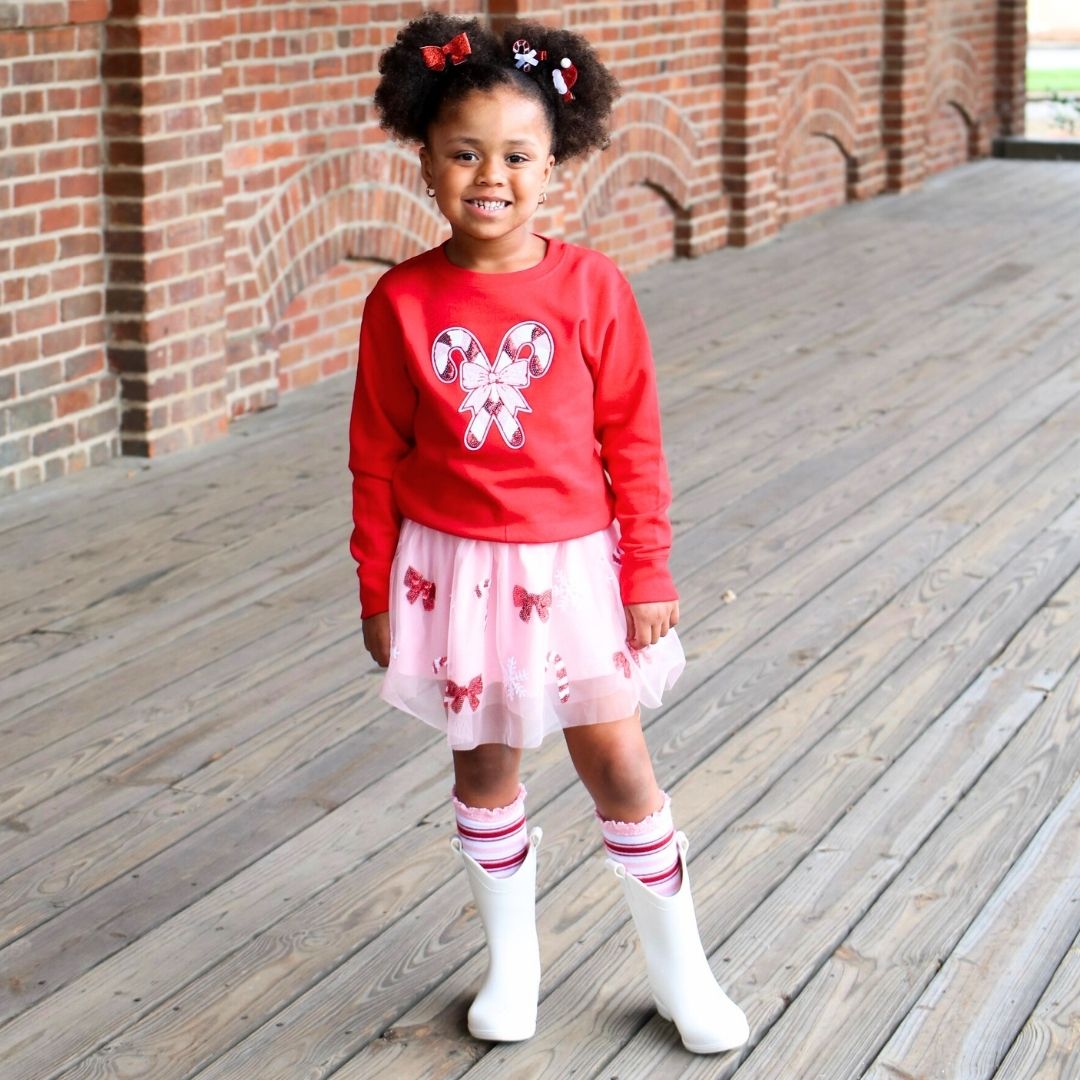 Sweet Wink Sweater - Candy Cane Patch