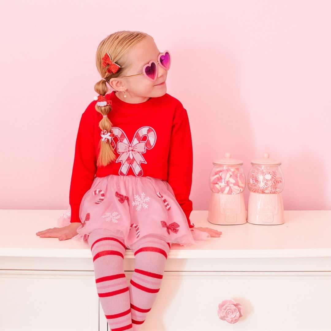 Sweet Wink Sweater - Candy Cane Patch