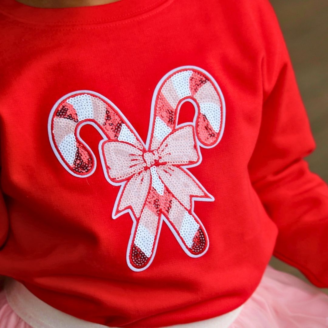 Sweet Wink Sweater - Candy Cane Patch