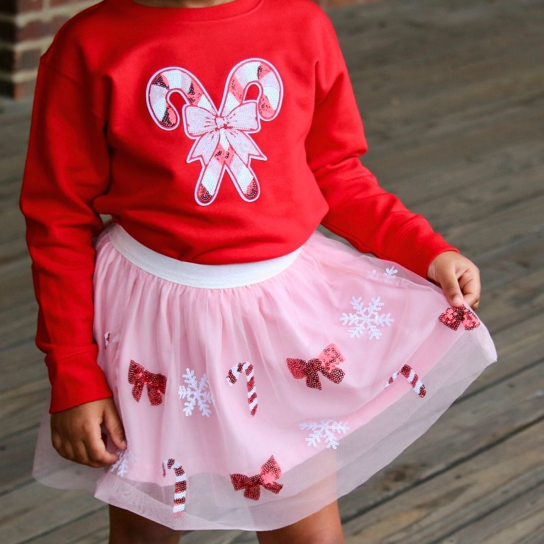 Sweet Wink Sweater - Candy Cane Patch