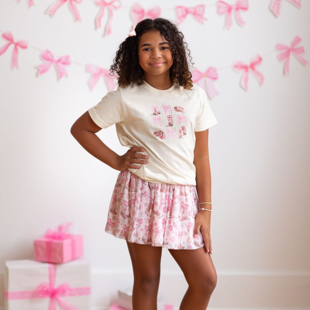 Sweet Wink T-Shirt - Coquette Cowgirl