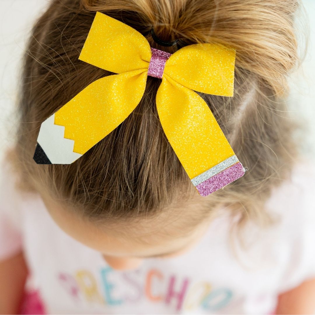 Sweet Wink Hair Clip - Coquette Pencil Bow