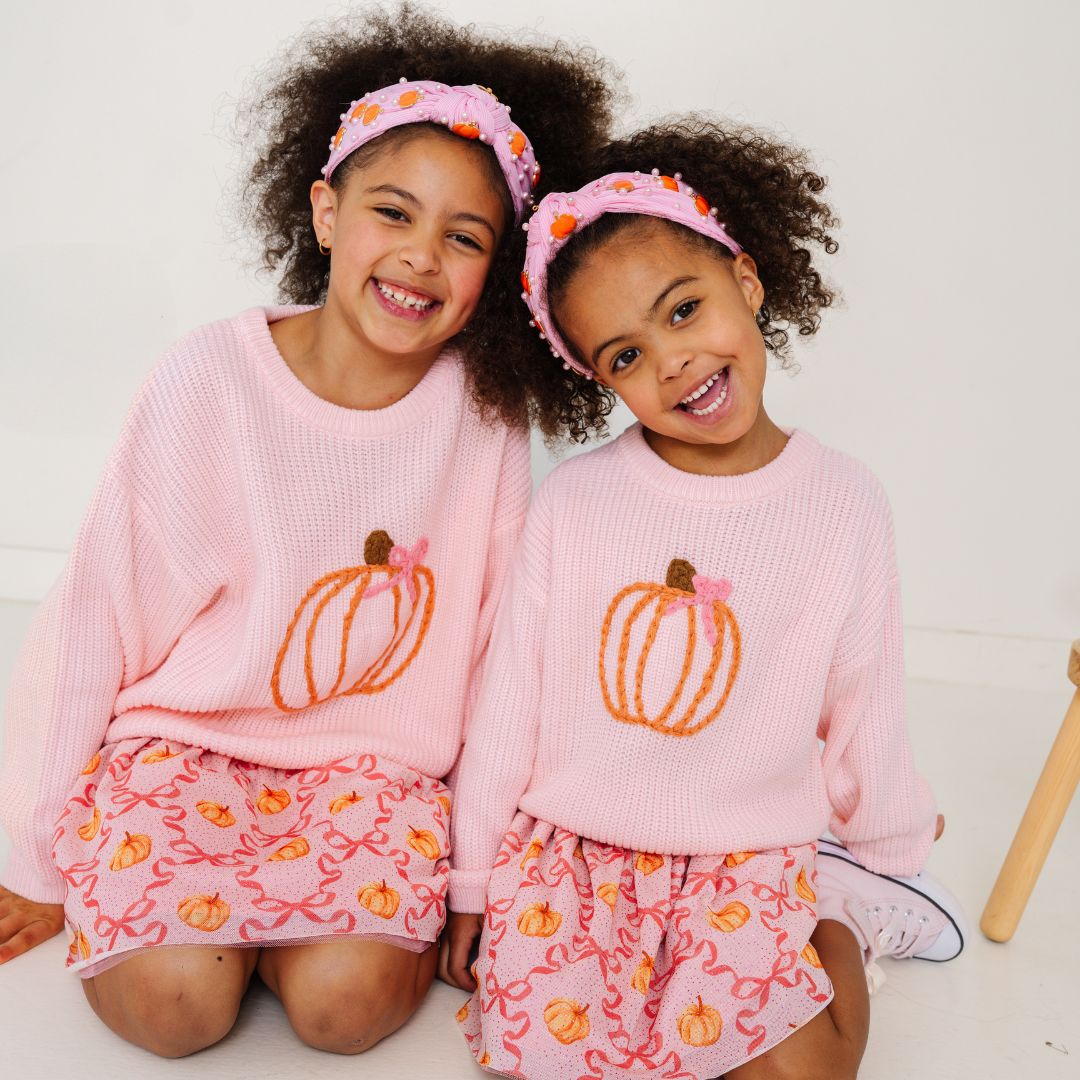 Sweet Wink Sweater - Coquette Pumpkin Knit
