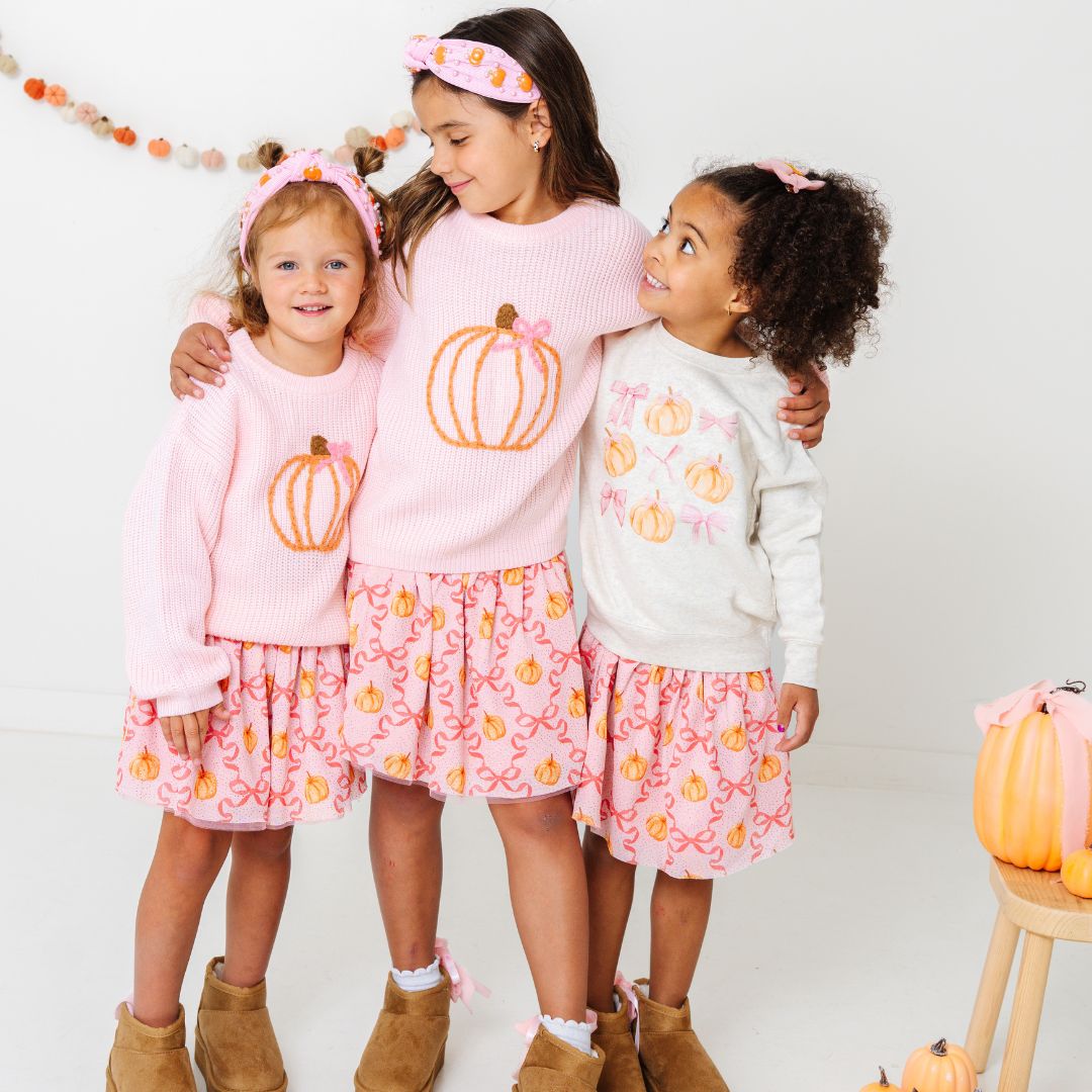 Sweet Wink Sweater - Coquette Pumpkin Knit
