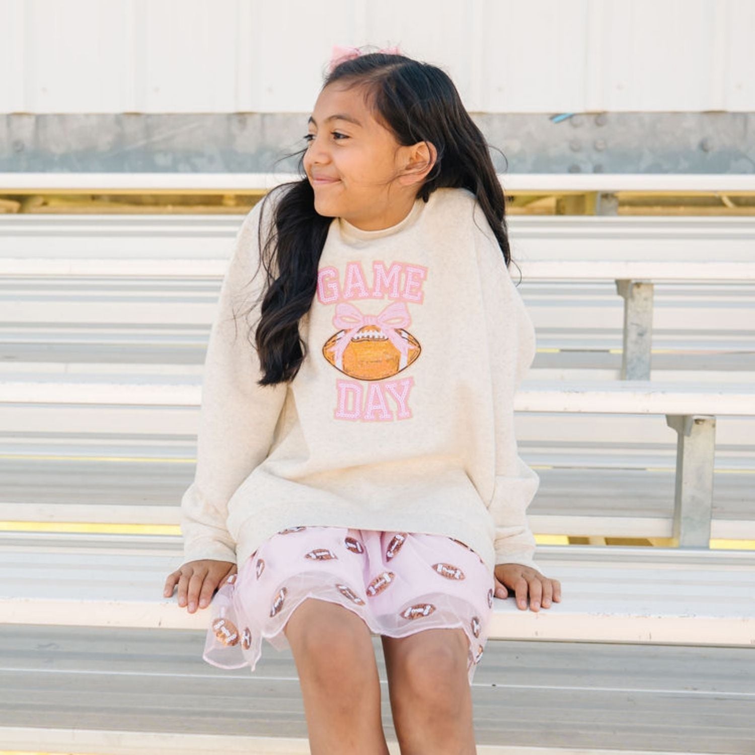 Sweet Wink Sweatshirt - Game Day Sequin Patch