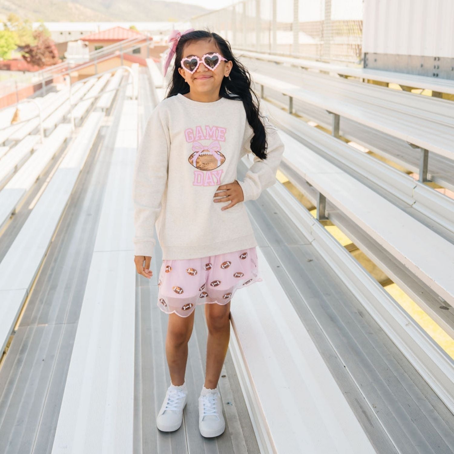 Sweet Wink Sweatshirt - Game Day Sequin Patch