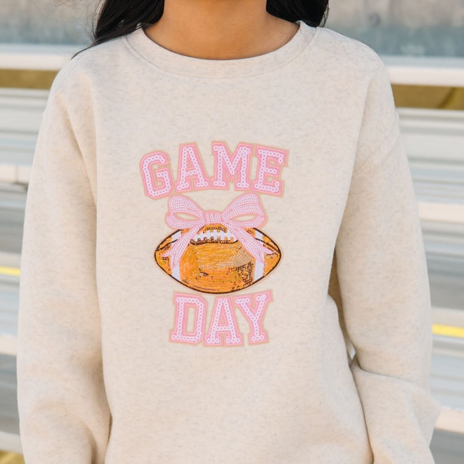 Sweet Wink Sweatshirt - Game Day Sequin Patch