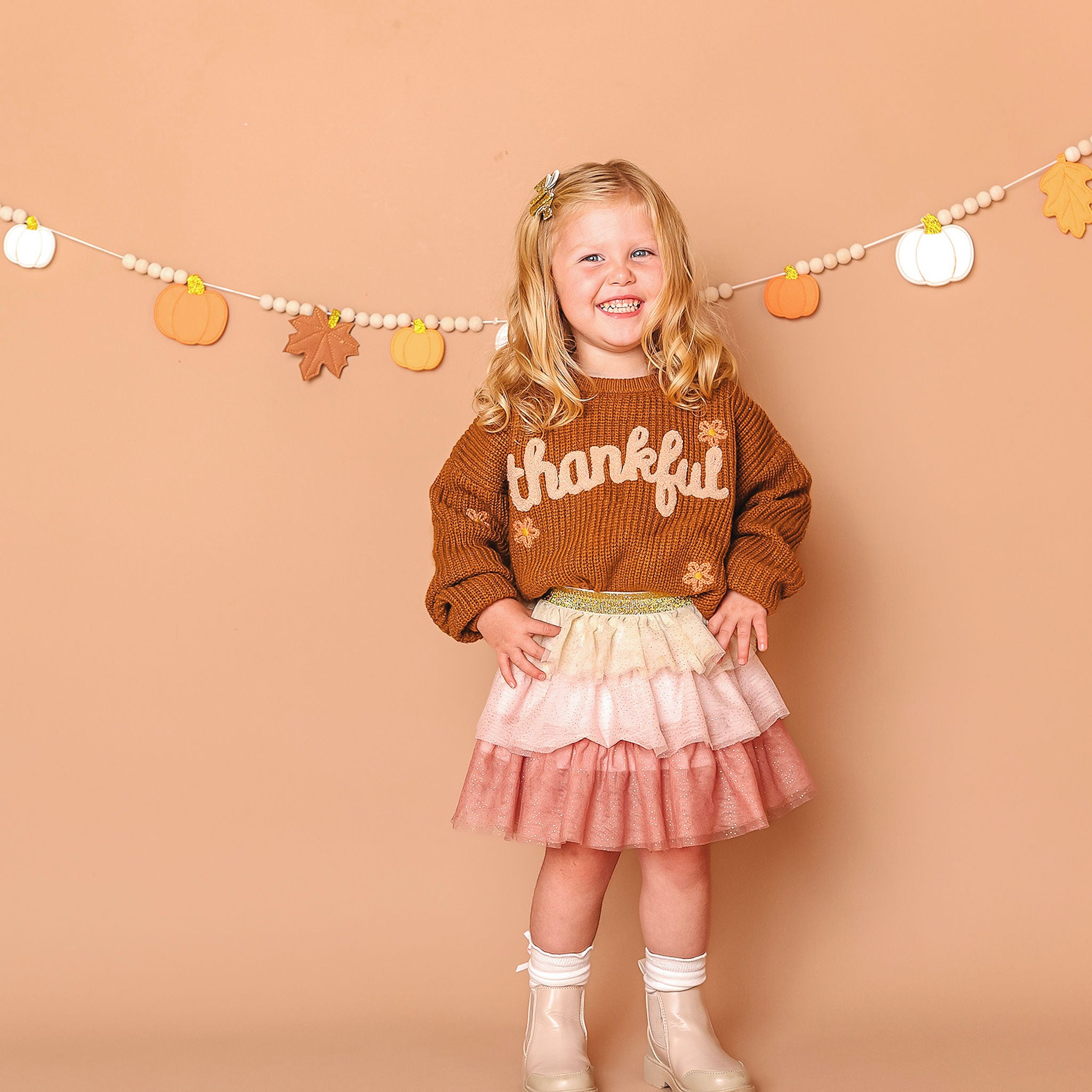 Sweet Wink Boho Blush Petal Tutu