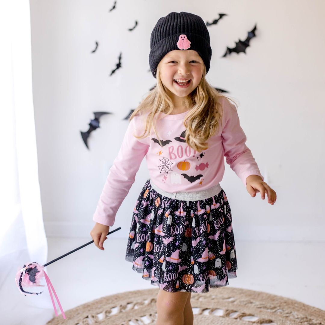Sweet Wink Long Sleeve Shirt - Halloween Doodle