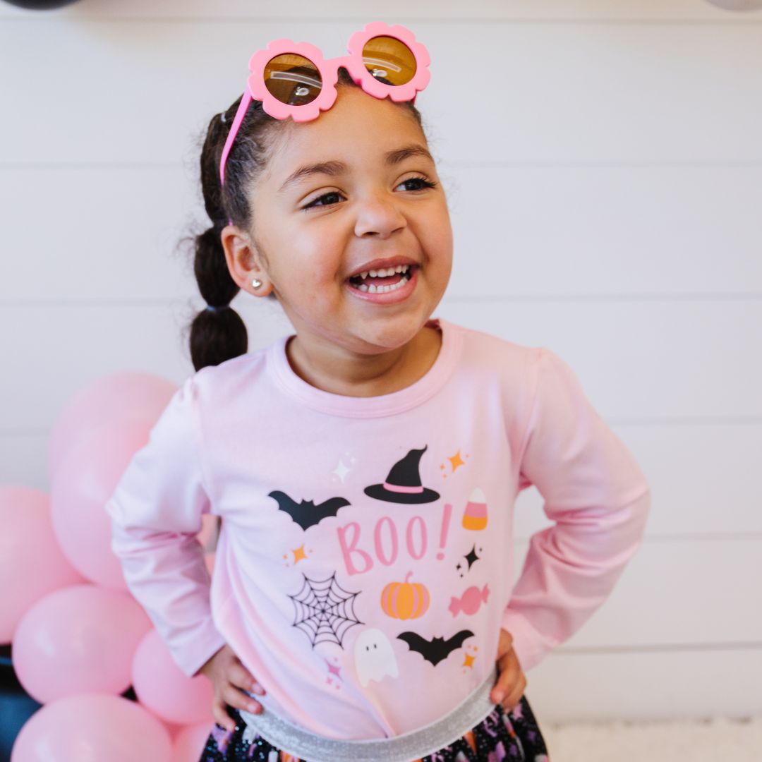 Sweet Wink Long Sleeve Shirt - Halloween Doodle
