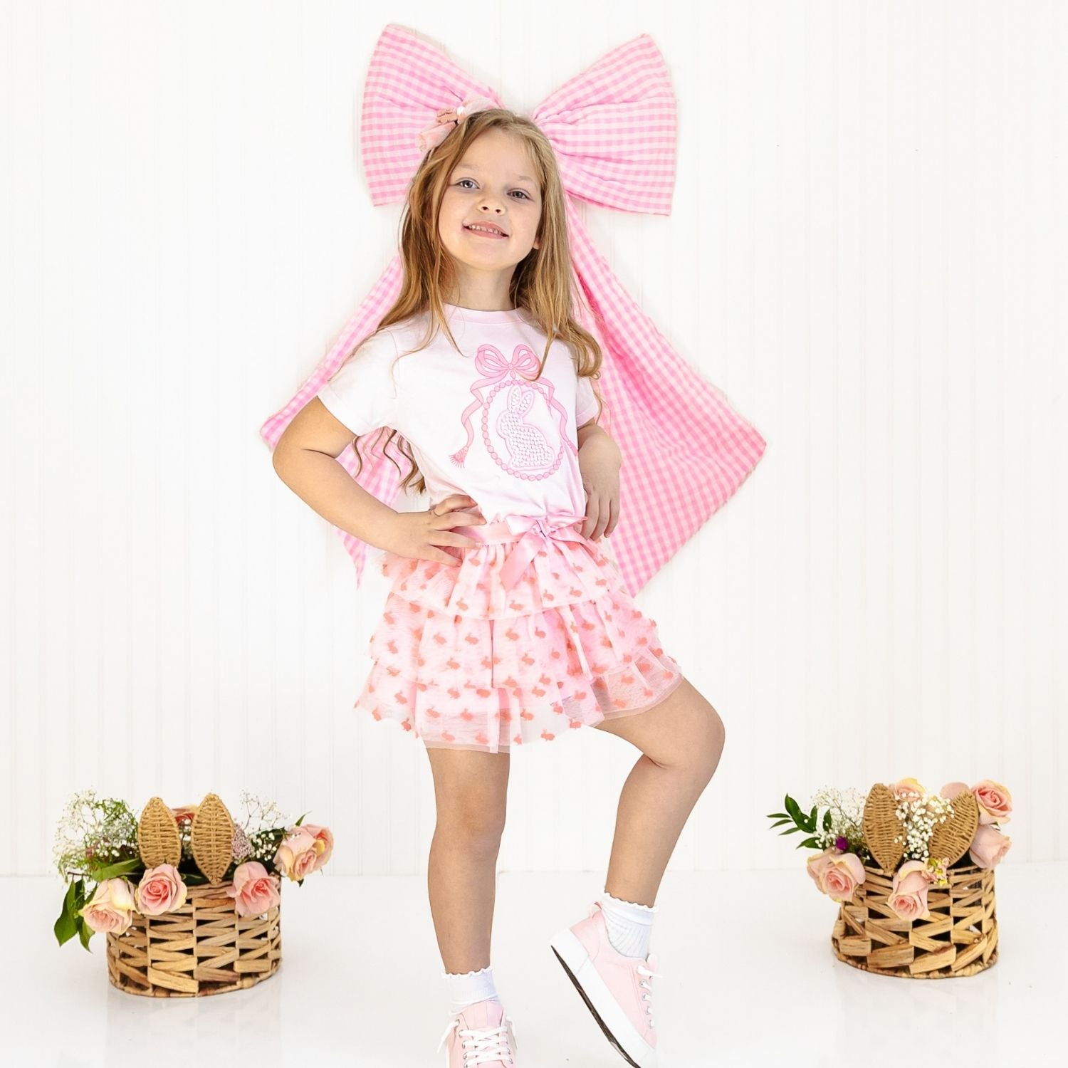 Sweet Wink Tiered Tutu - Honey Bunny Easter