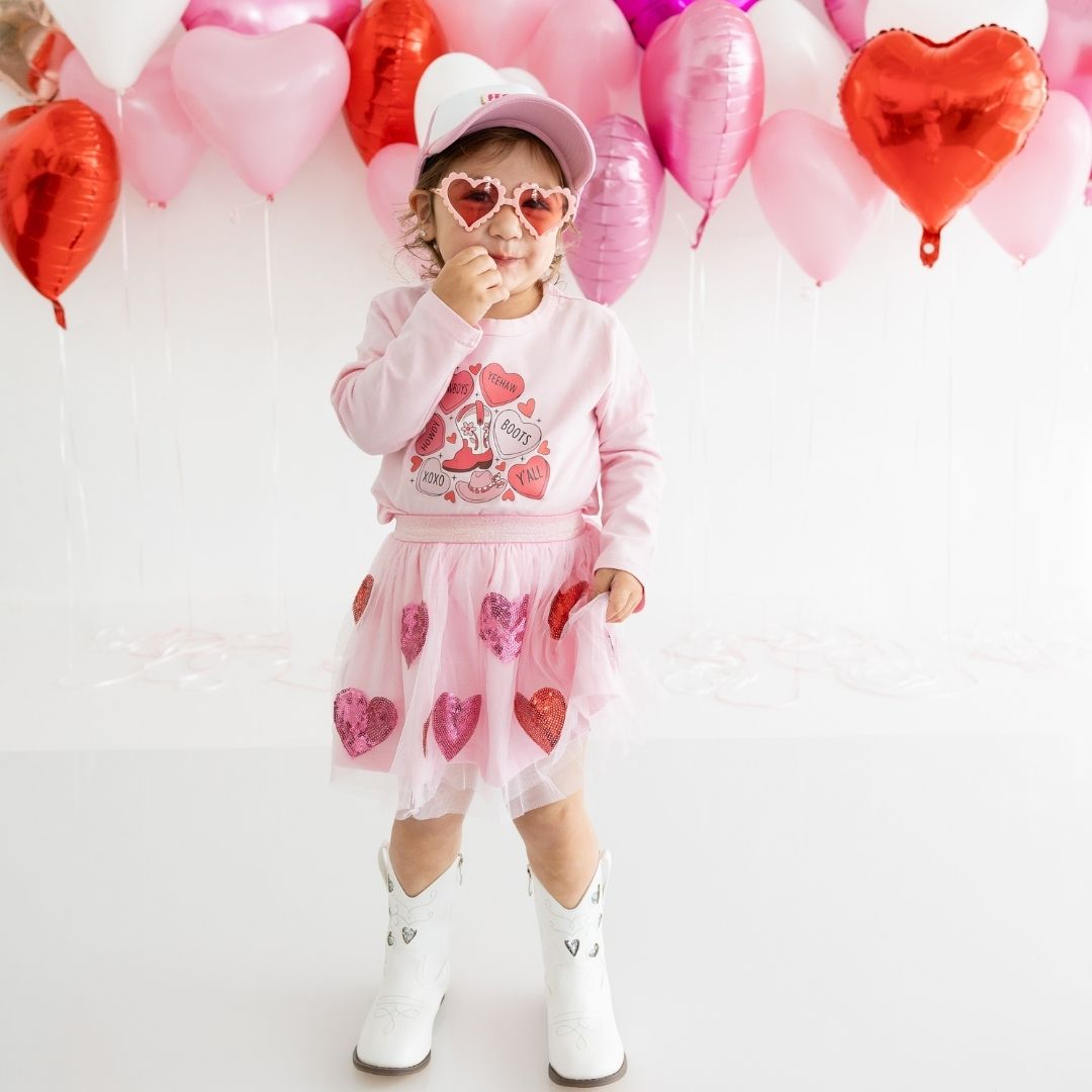 Sweet Wink Sequin Heart Tutu