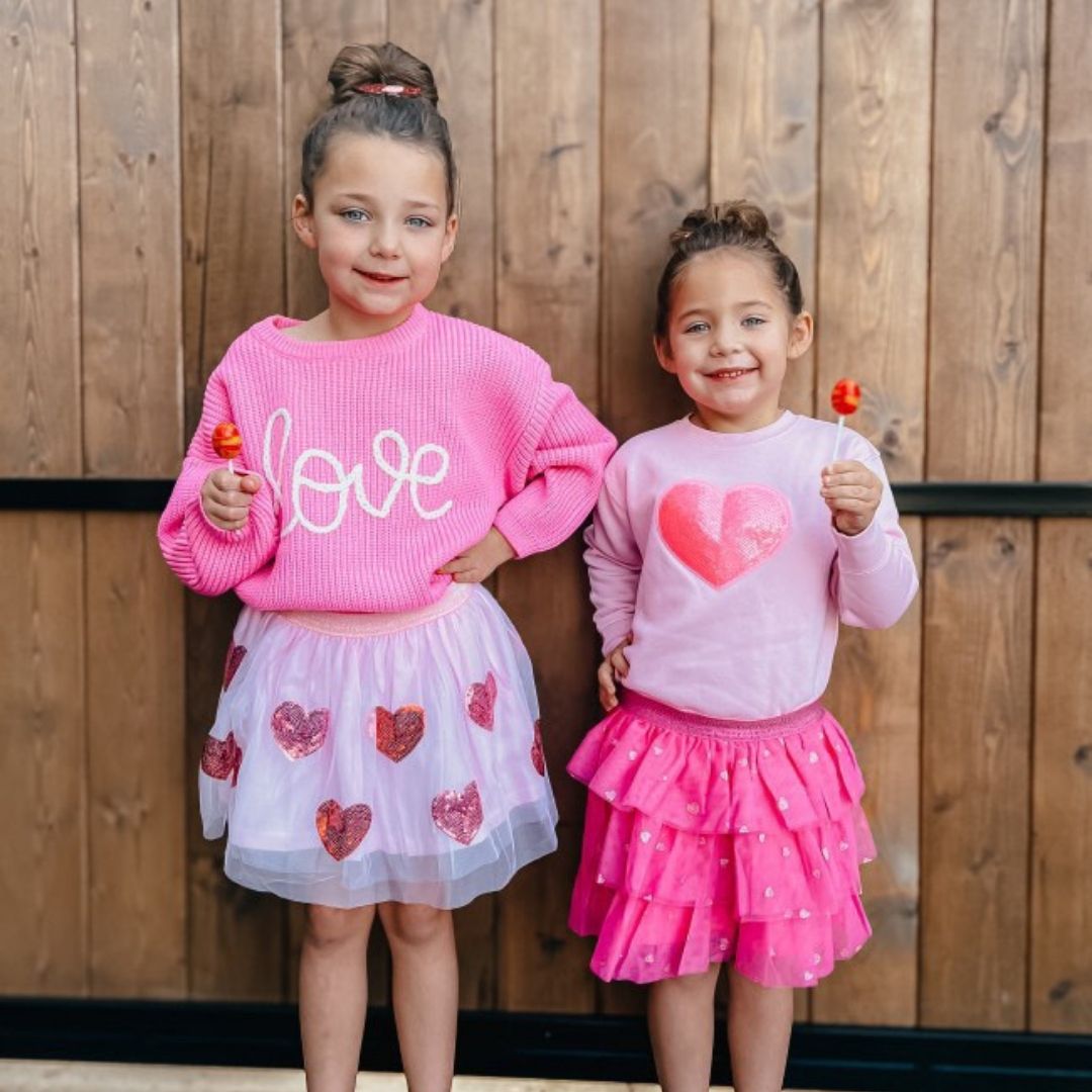 Sweet Wink Sequin Heart Tutu