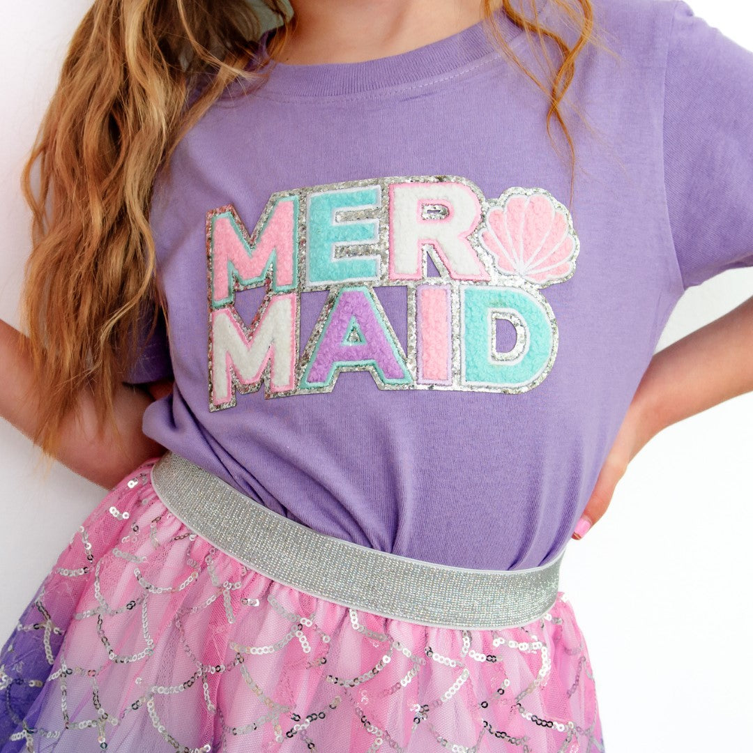 Sweet Wink Mermaid Patch T-Shirt
