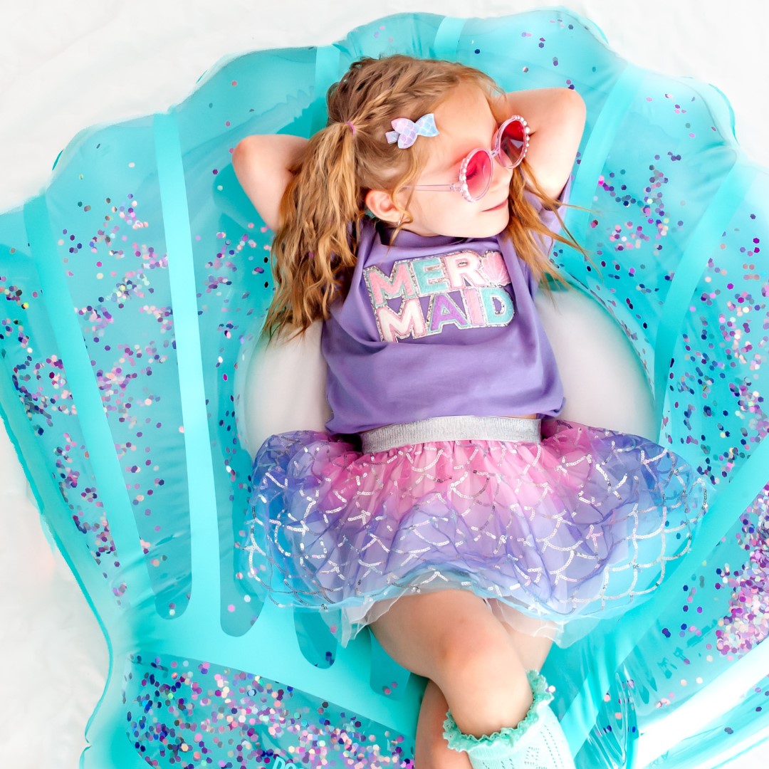 Sweet Wink Mermaid Patch T-Shirt