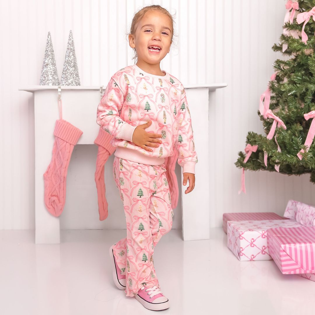 Sweet Wink Sweatshirt- Nutcracker Trellis Christmas