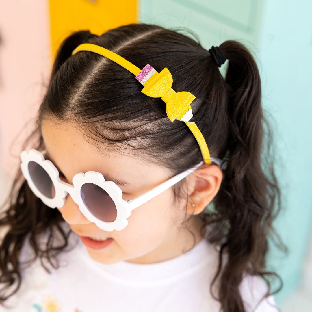 Sweet Wink Headband - Pencil Bow