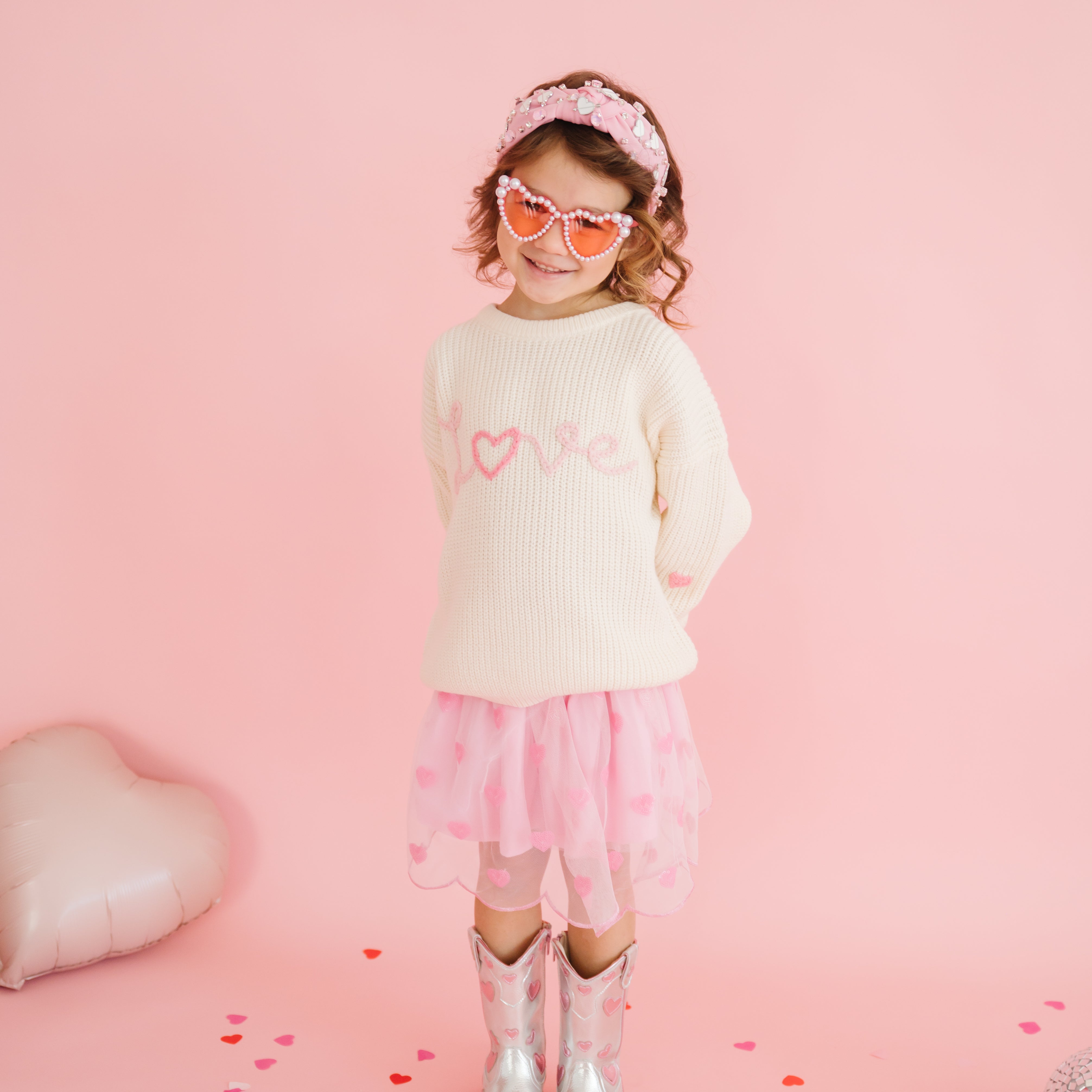 Sweet Wink Tutu - Mini Sequin Hearts