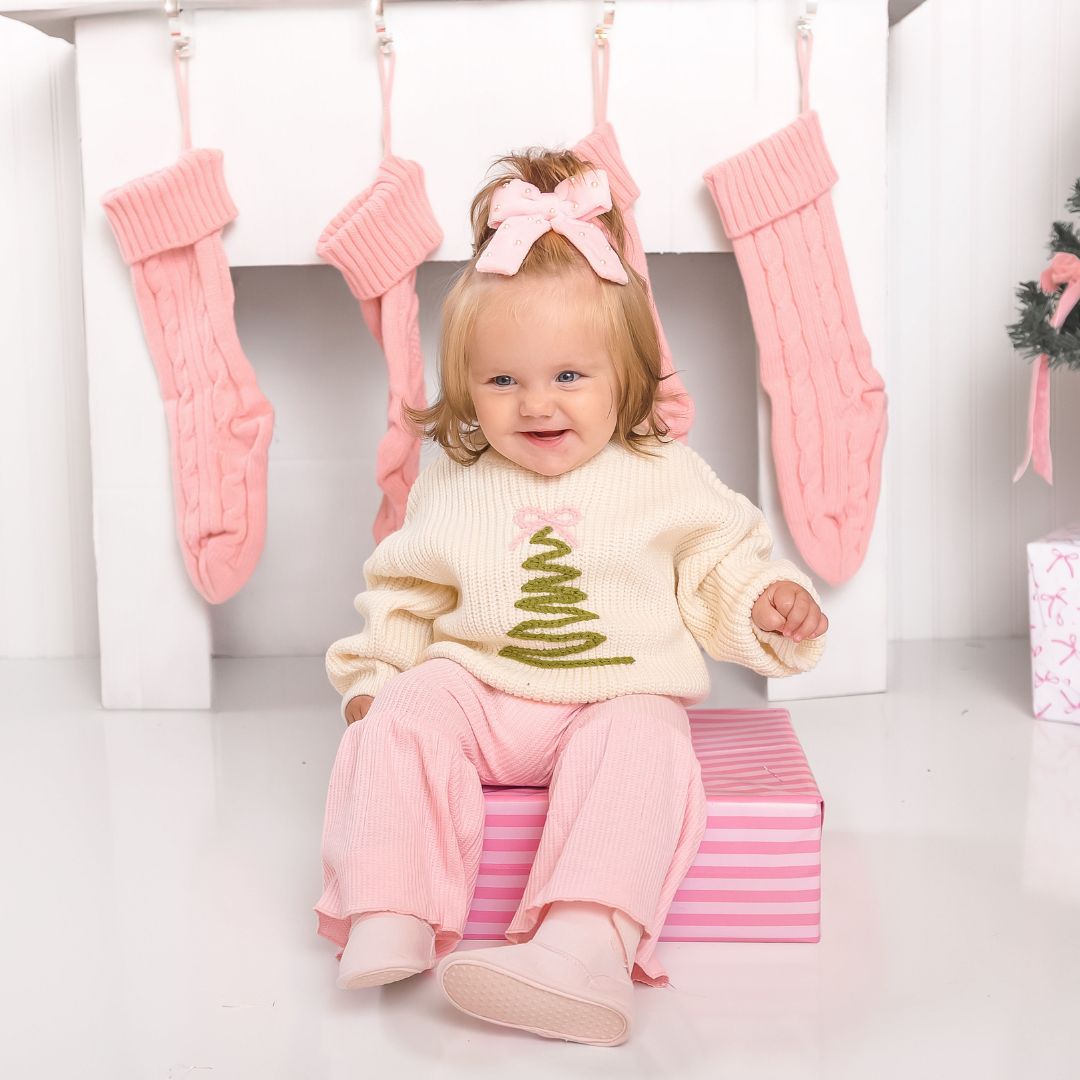 Sweet Wink Knit Sweater - Coquette Christmas Tree