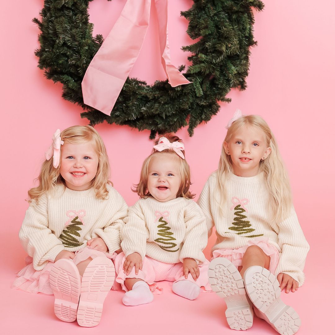 Sweet Wink Knit Sweater - Coquette Christmas Tree