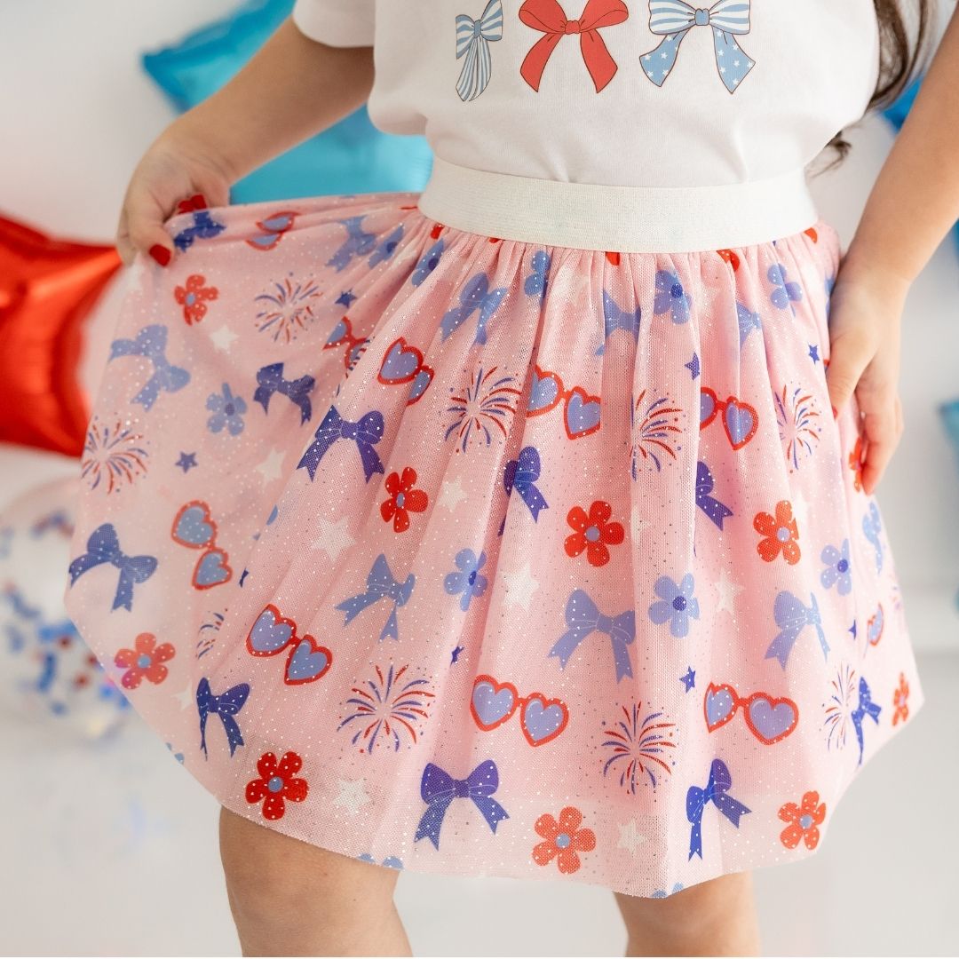 Sweet Wink Tutu - Red, White, & Cute