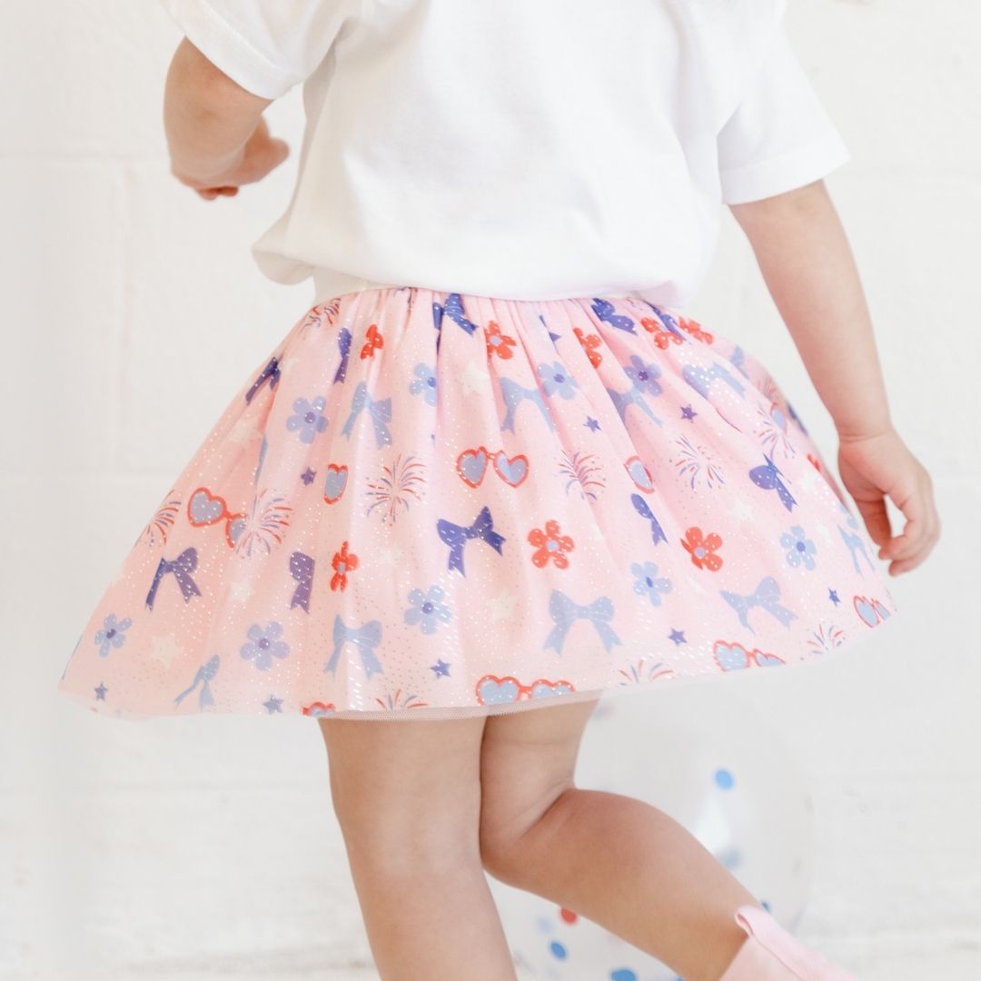 Sweet Wink Tutu - Red, White, & Cute