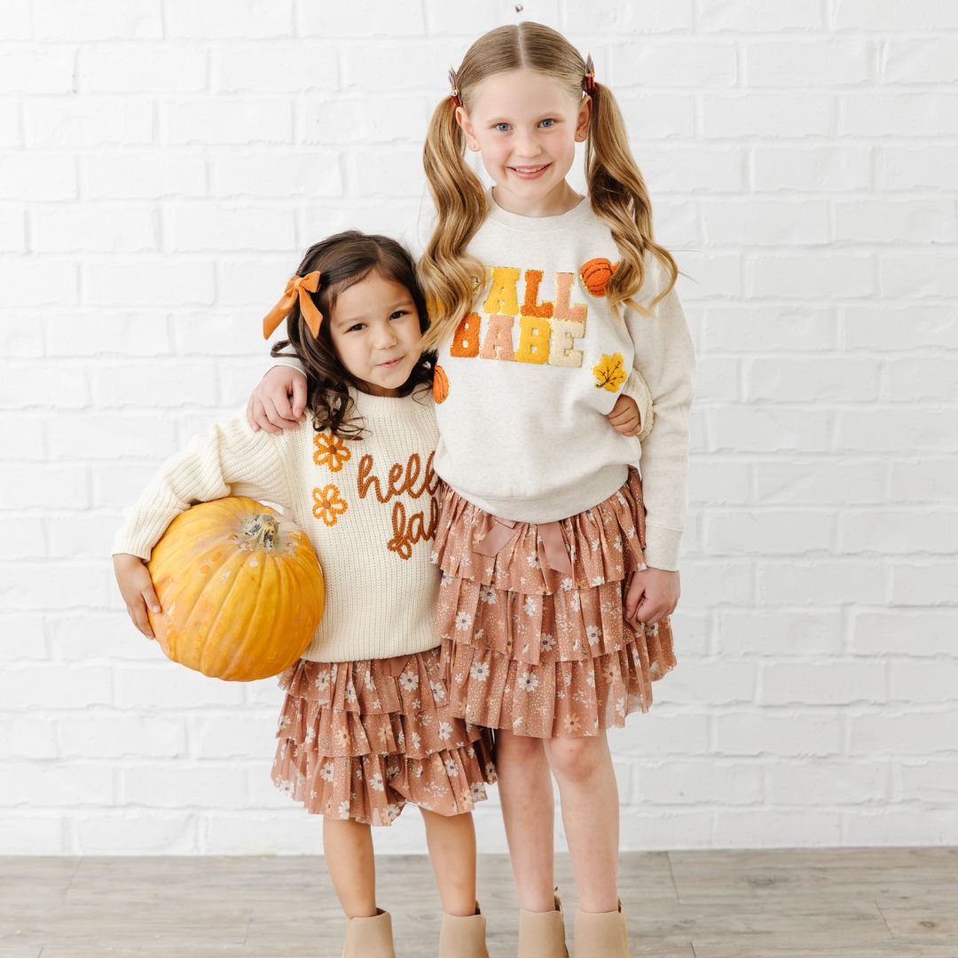 Sweet Wink Tutu - Ditsy Fall Floral Tiered