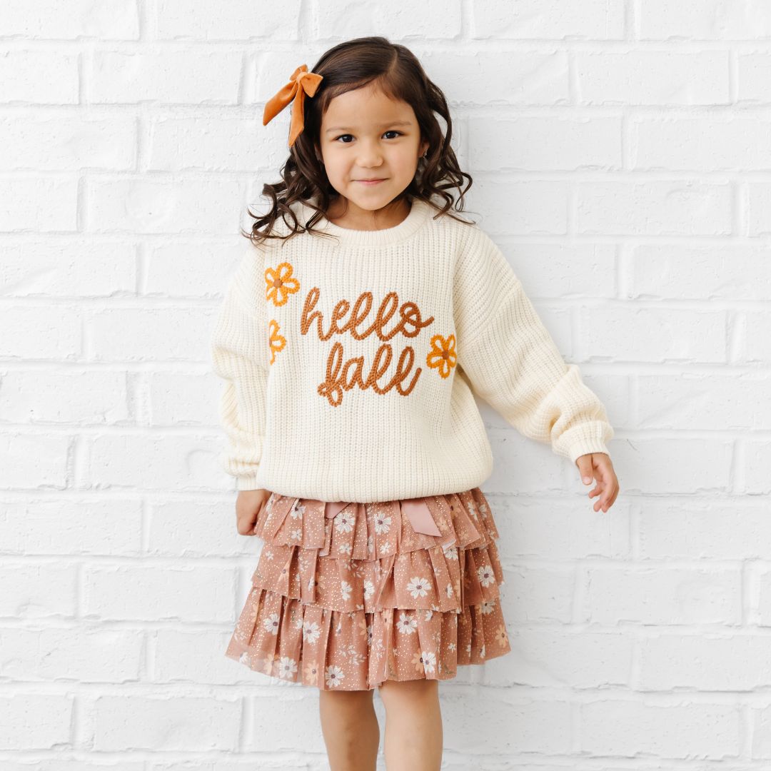 Sweet Wink Tutu - Ditsy Fall Floral Tiered