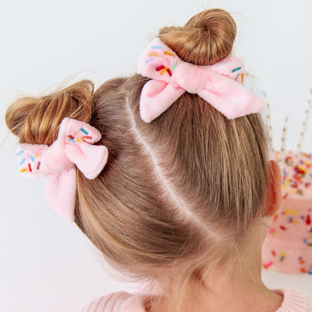 Sweet Wink Sprinkle Bow Clip Set