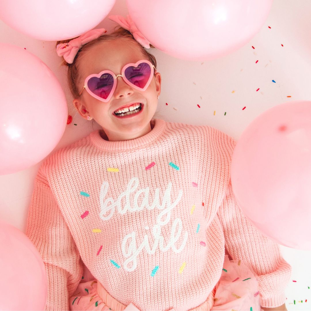 Sweet Wink Sweater - Birthday Girl Sprinkle