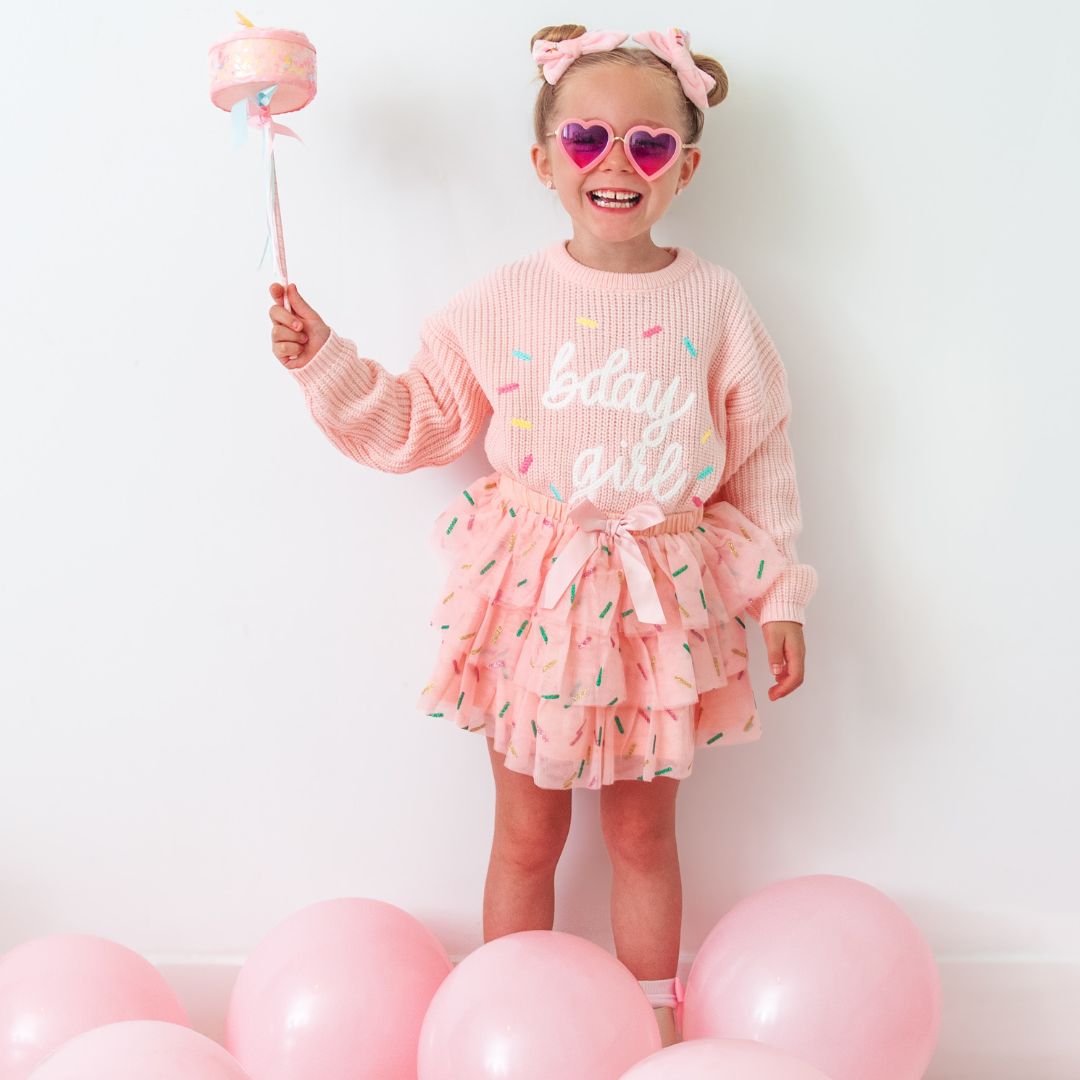 Sweet Wink Sweater - Birthday Girl Sprinkle