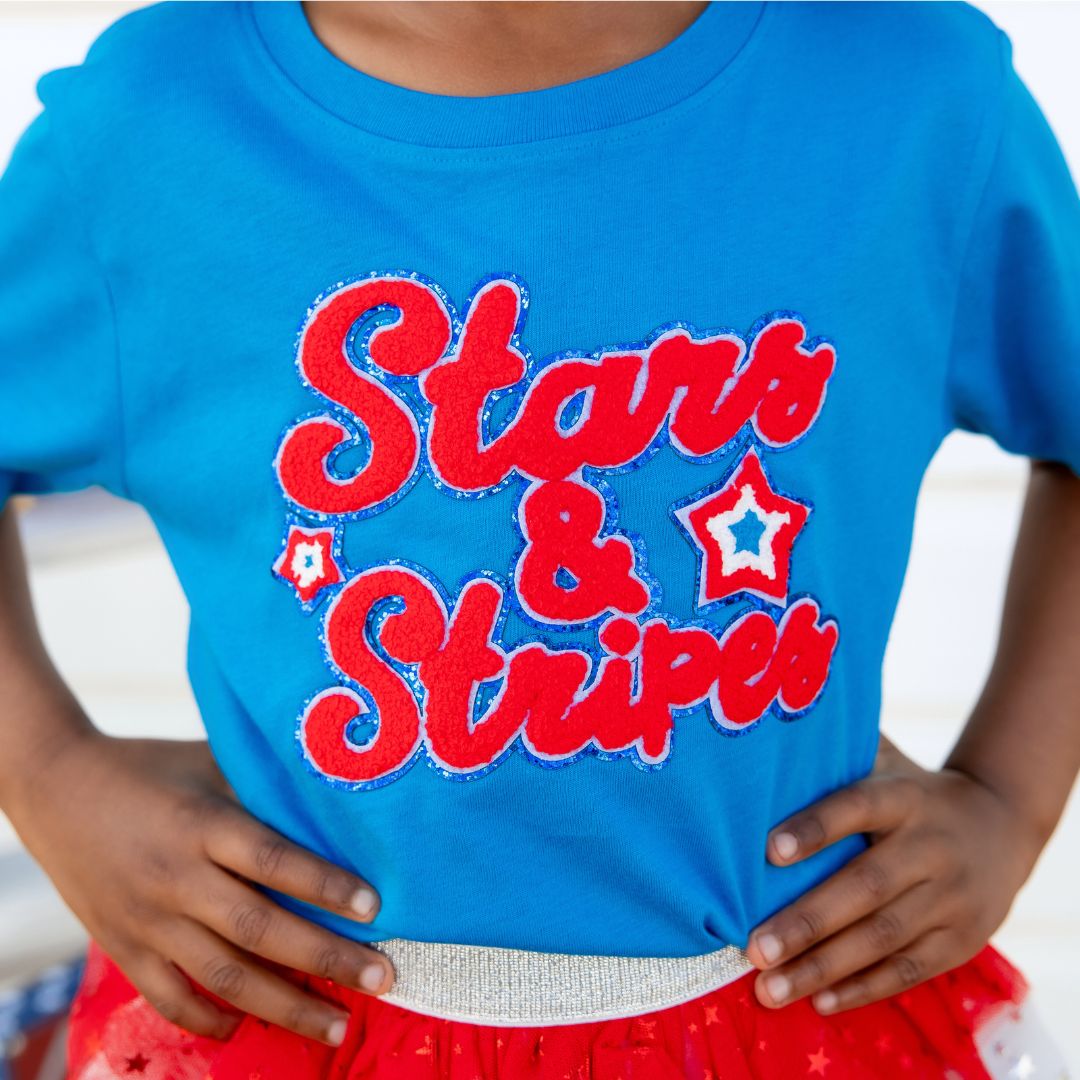 Sweet Wink Shirt - Stars and Stripes Patch