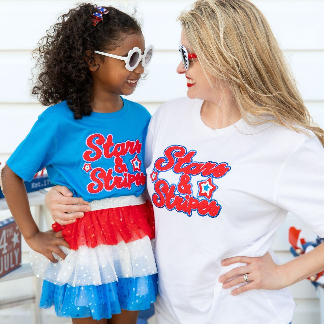 Sweet Wink Shirt - Stars and Stripes Patch