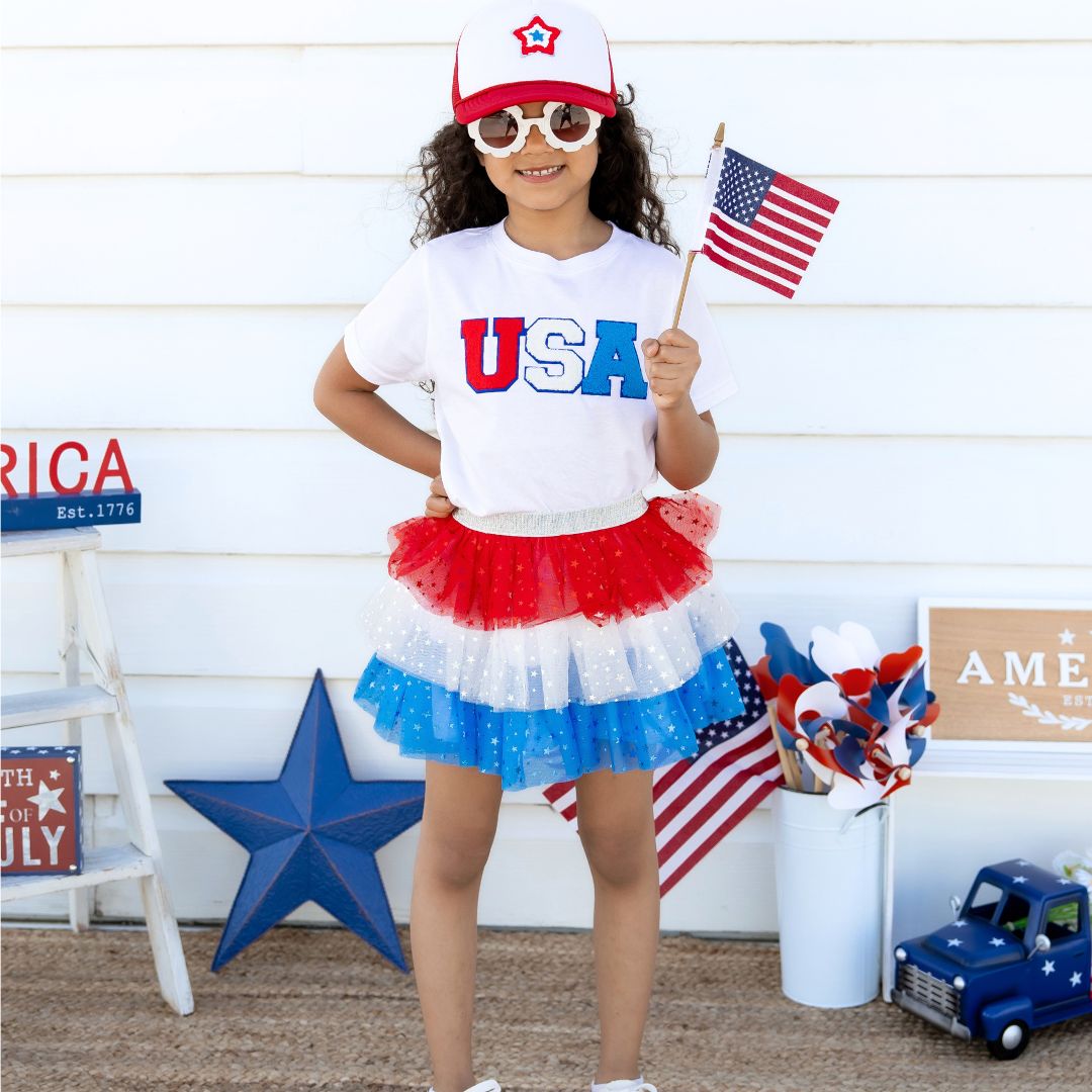 Sweet Wink Tutu - Patriotic Petal