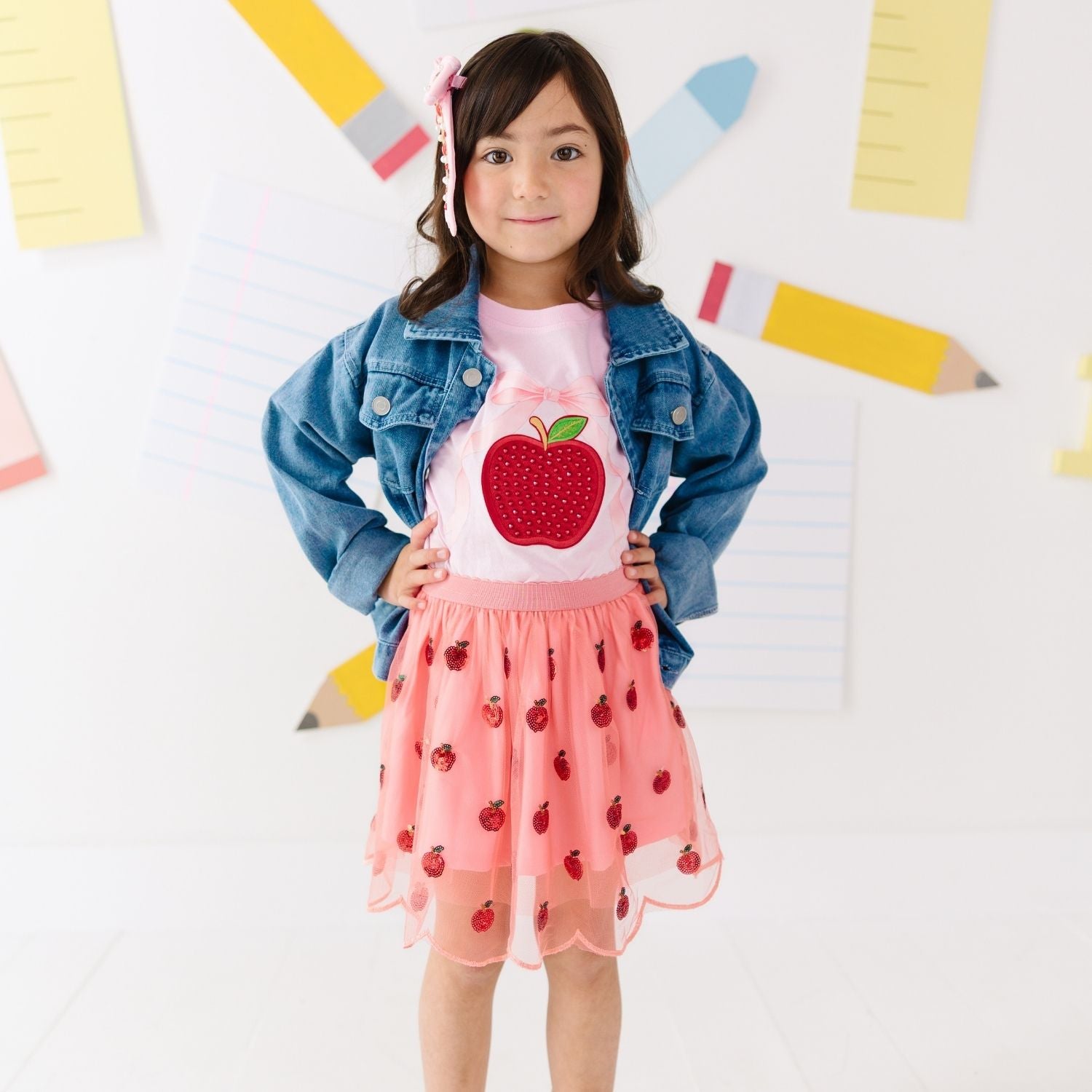 Sweet Wink Tutu - Apple Sequin Scalloped