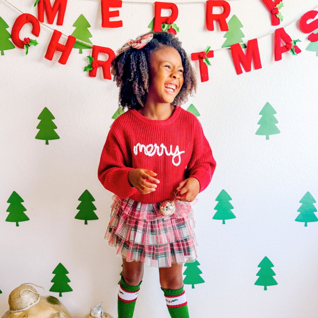 Sweet Wink Tiered Tutu - Christmas Plaid
