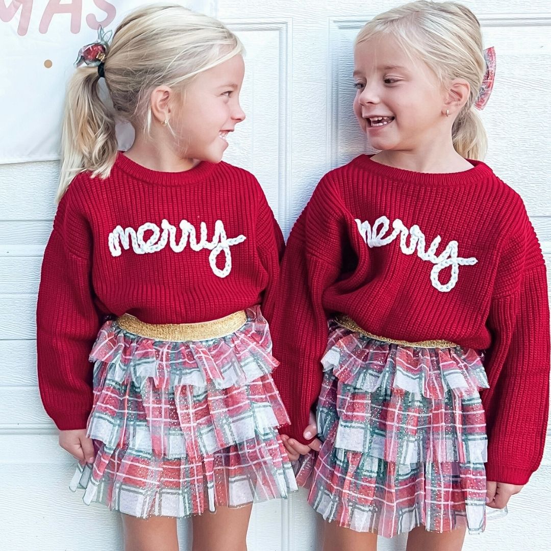 Sweet Wink Tiered Tutu - Christmas Plaid