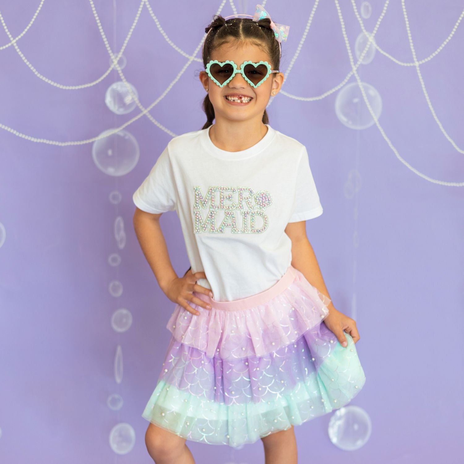 Sweet Wink Shirt - Mermaid Pearl