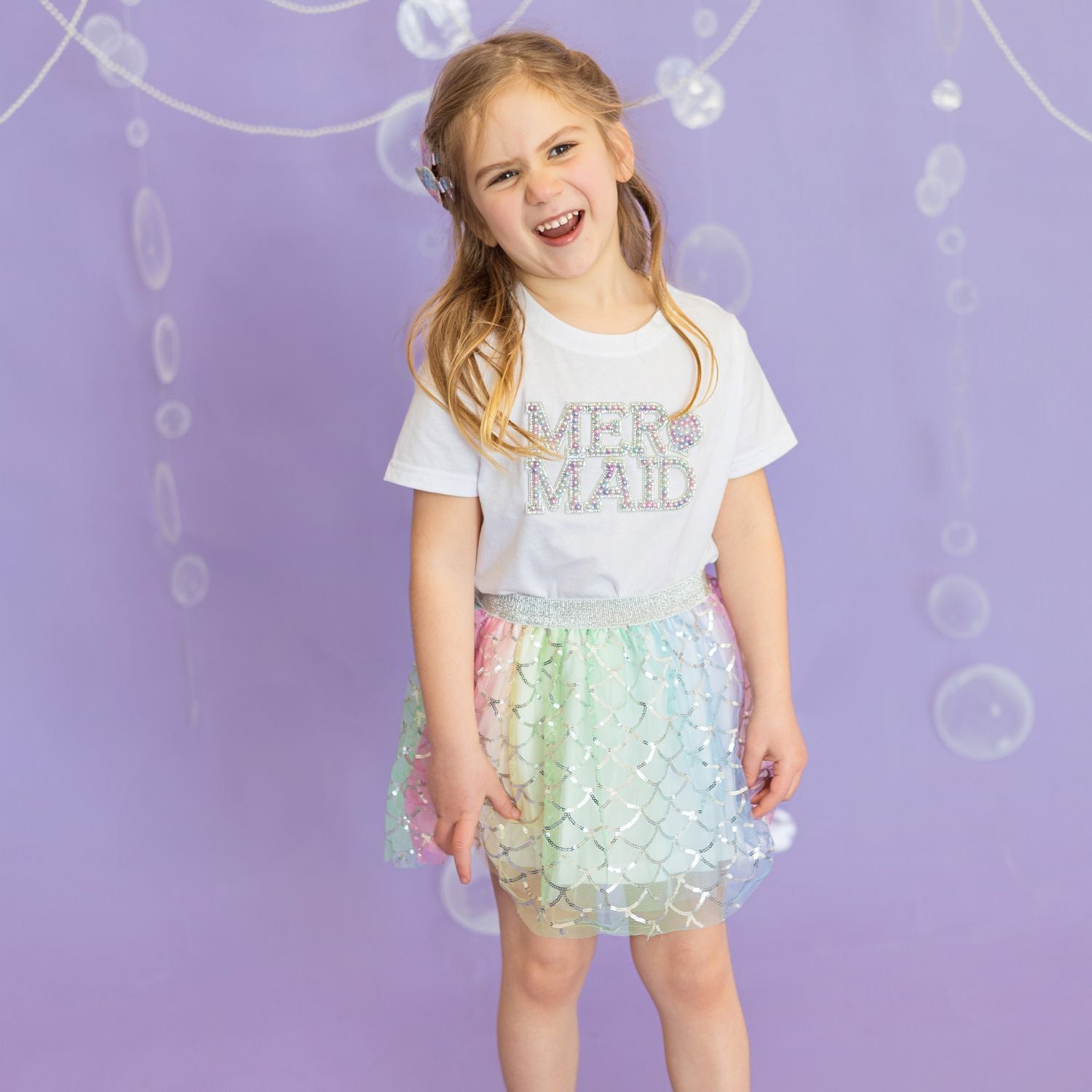 Sweet Wink Shirt - Mermaid Pearl