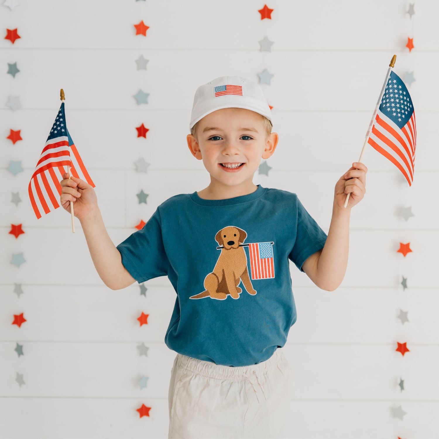 Sweet Wink Shirt - Patriotic Pup