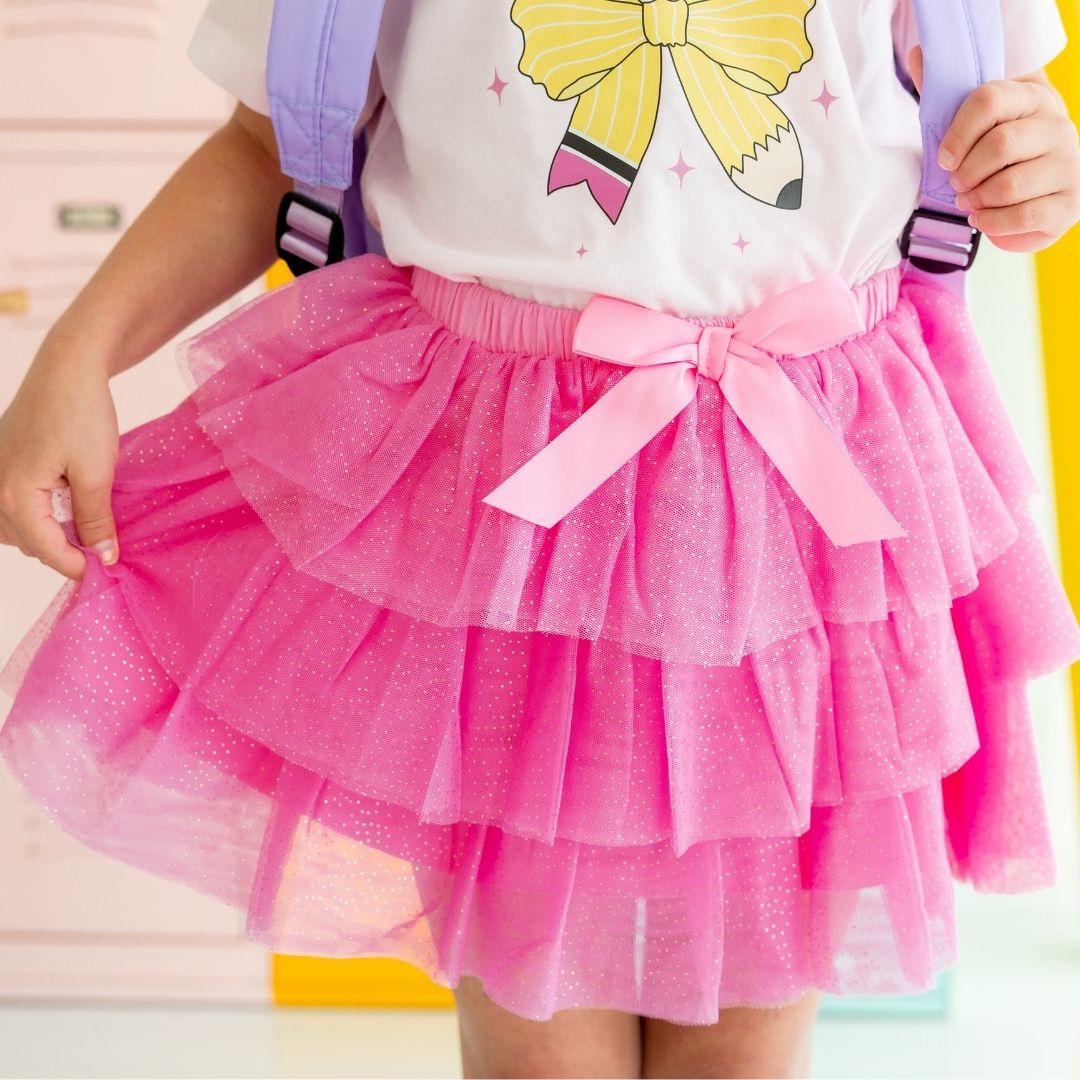 Sweet Wink Tutu - Raspberry Bow