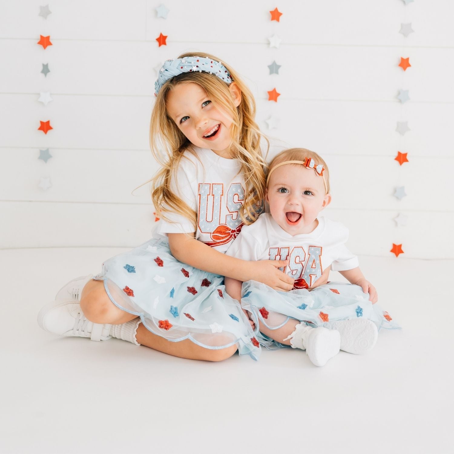 Sweet Wink Shirt - USA Stars & Bow Patch